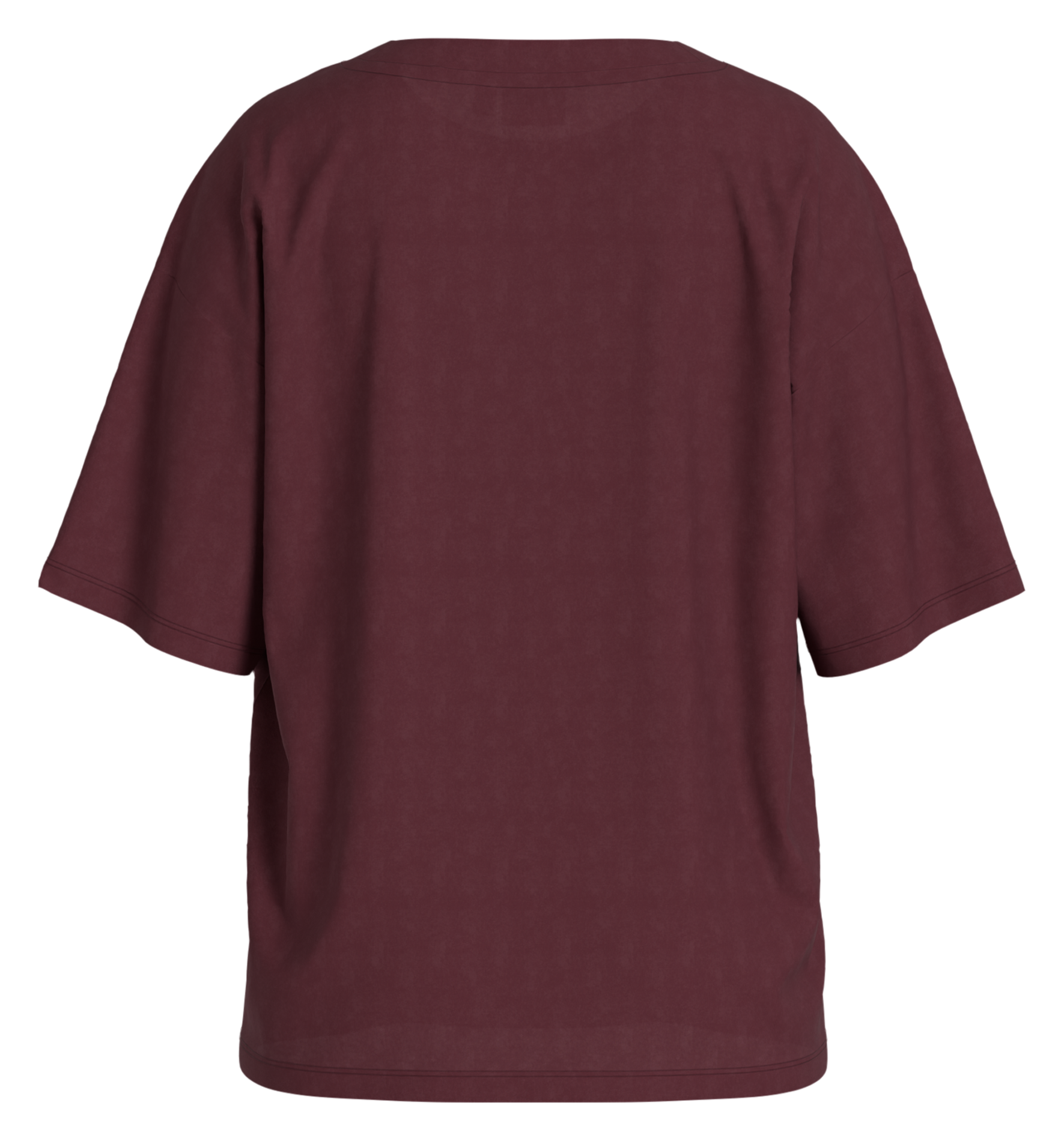 Tee-shirt ample col rond sérigraphié VILA Prune