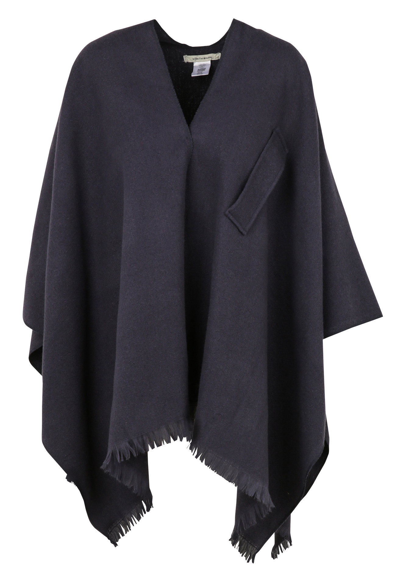 Oversized Fringed Poncho LA FEE MARABOUTEE