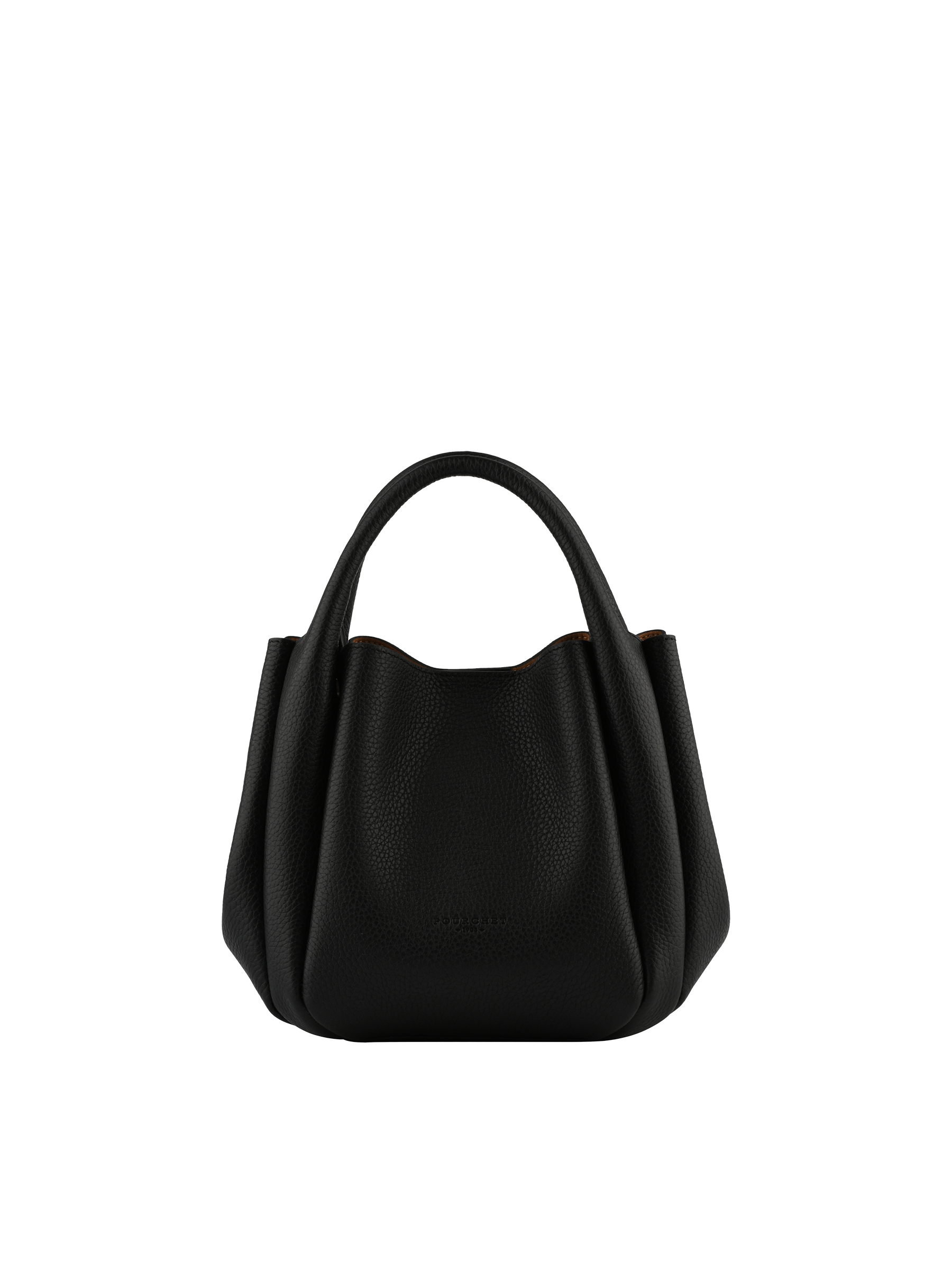 Calfskin leather handbag POURCHET