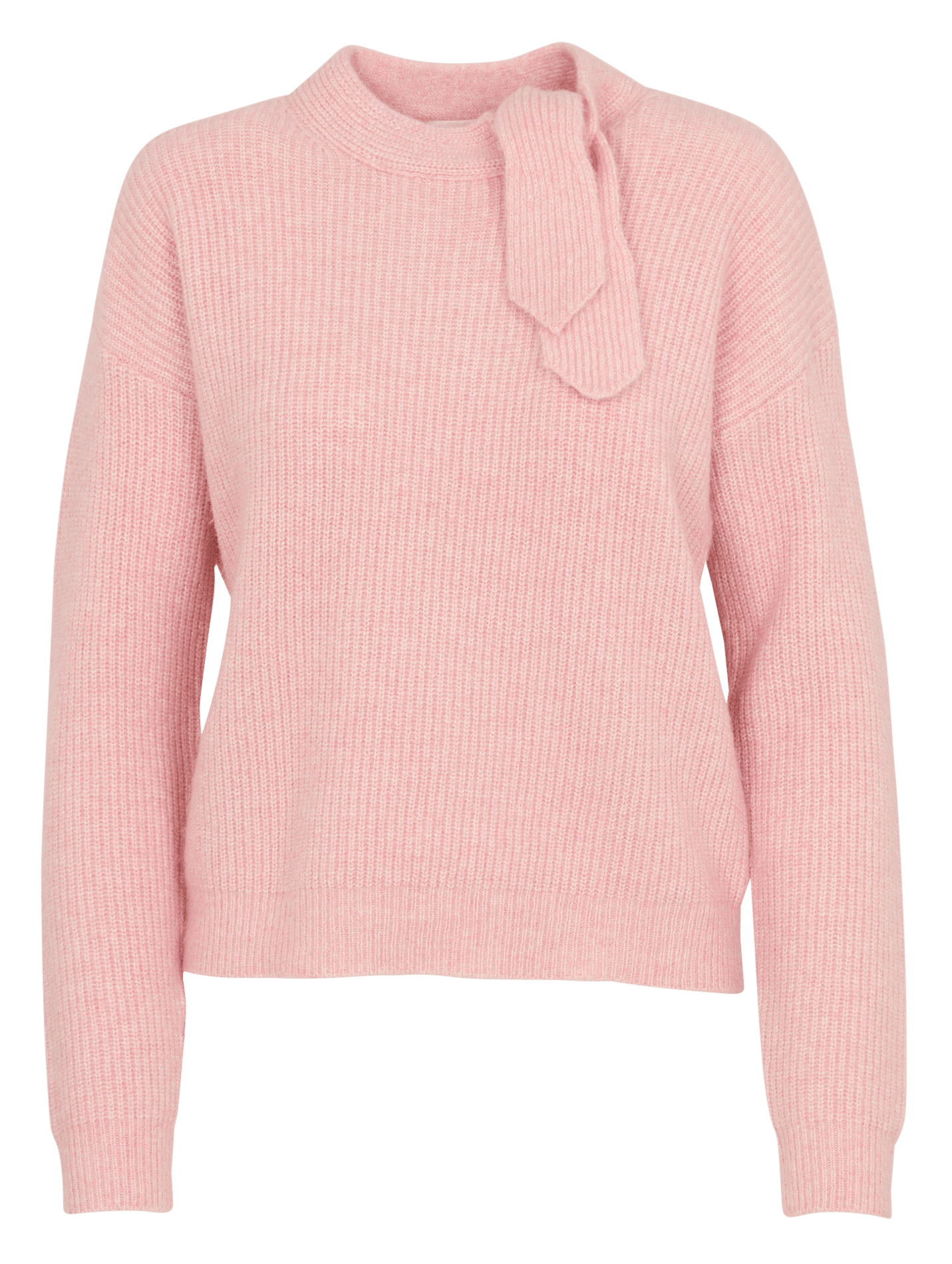 Pull col rond en laine mélangée MAISON 123 Rose