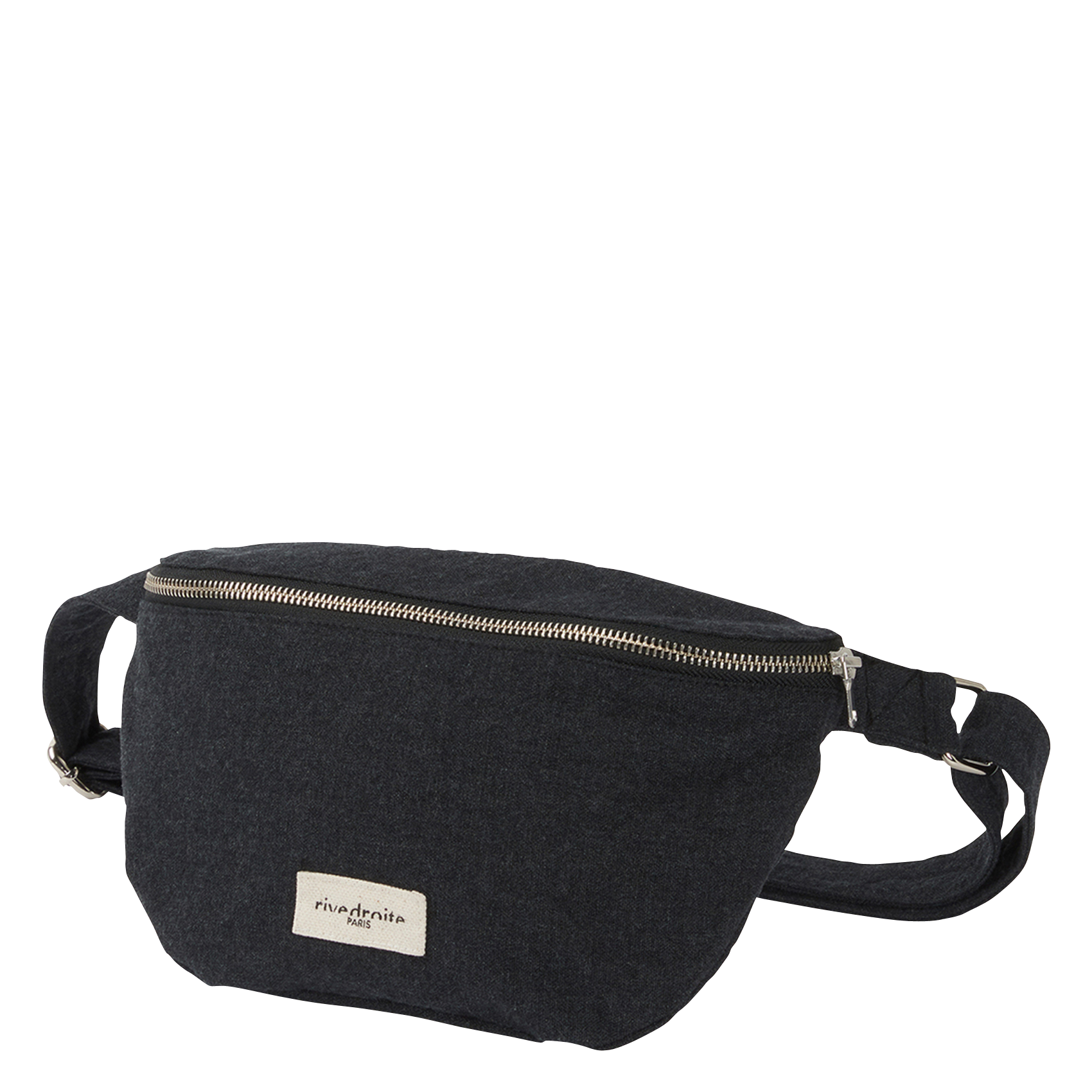 Zipped recycled cotton waist bag RIVEDROITE PARIS