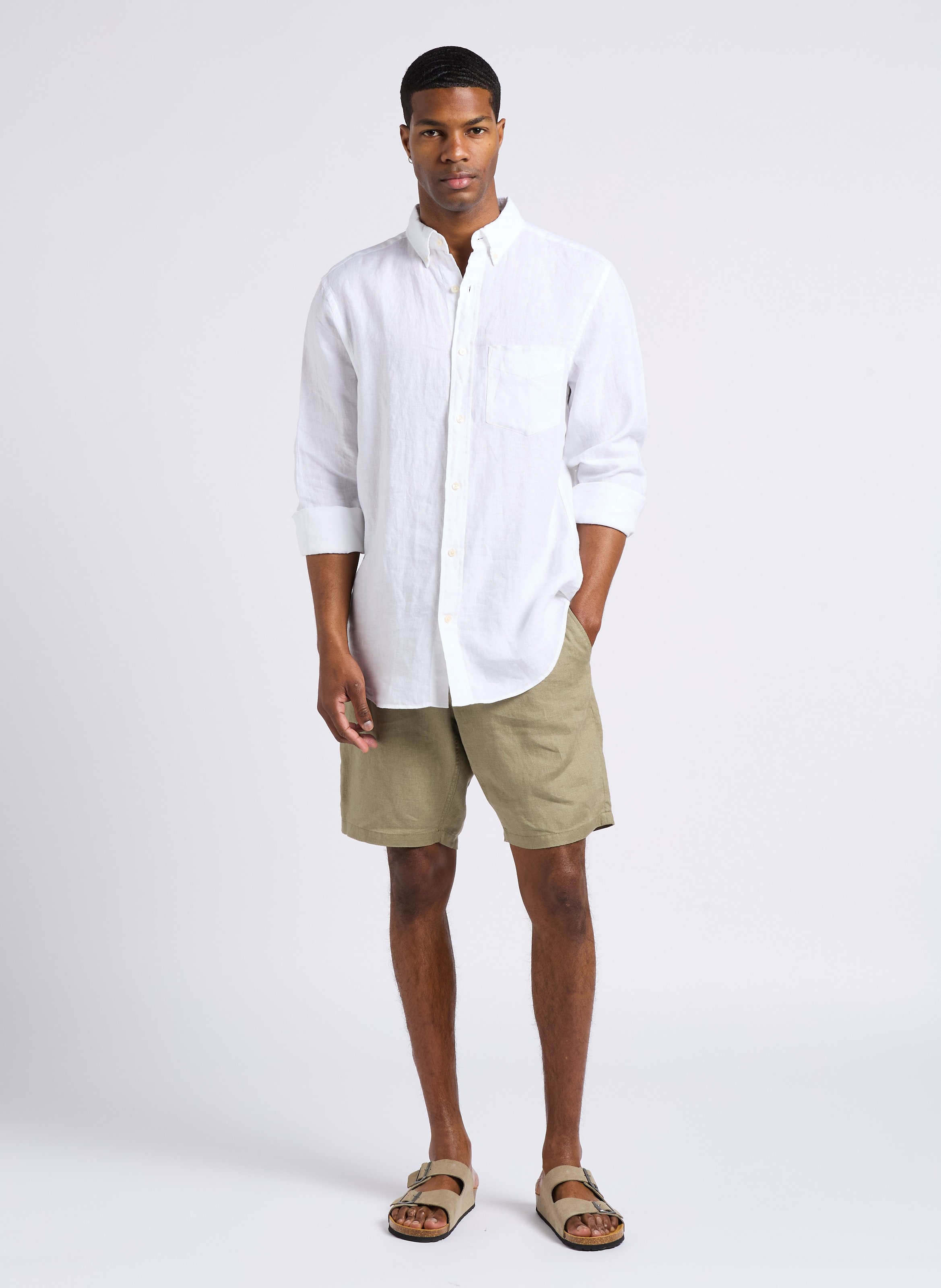 Suède slippers Beige