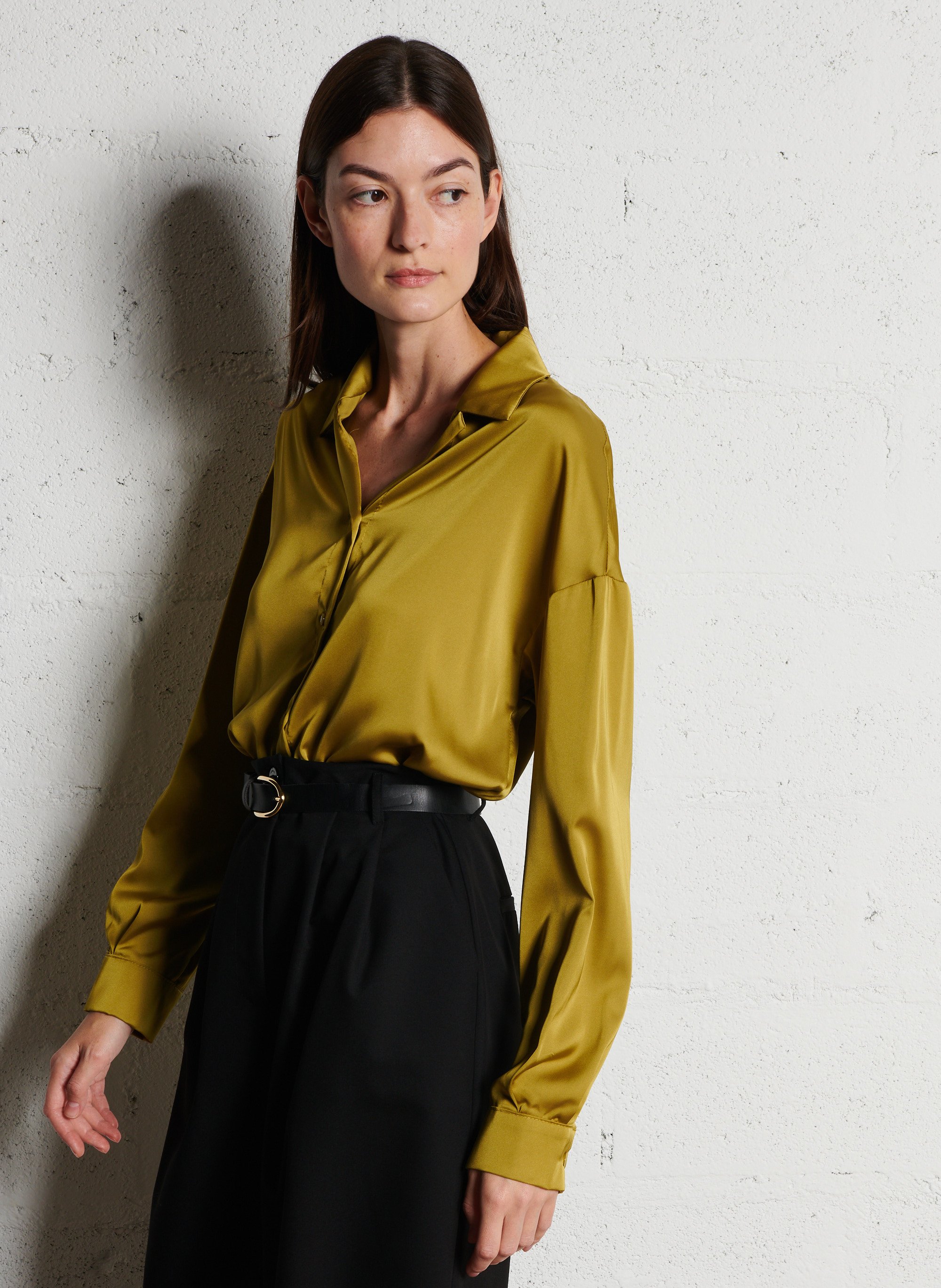 Bedrucktes Hemd mit klassischem Kragen IMPERIAL Gelb