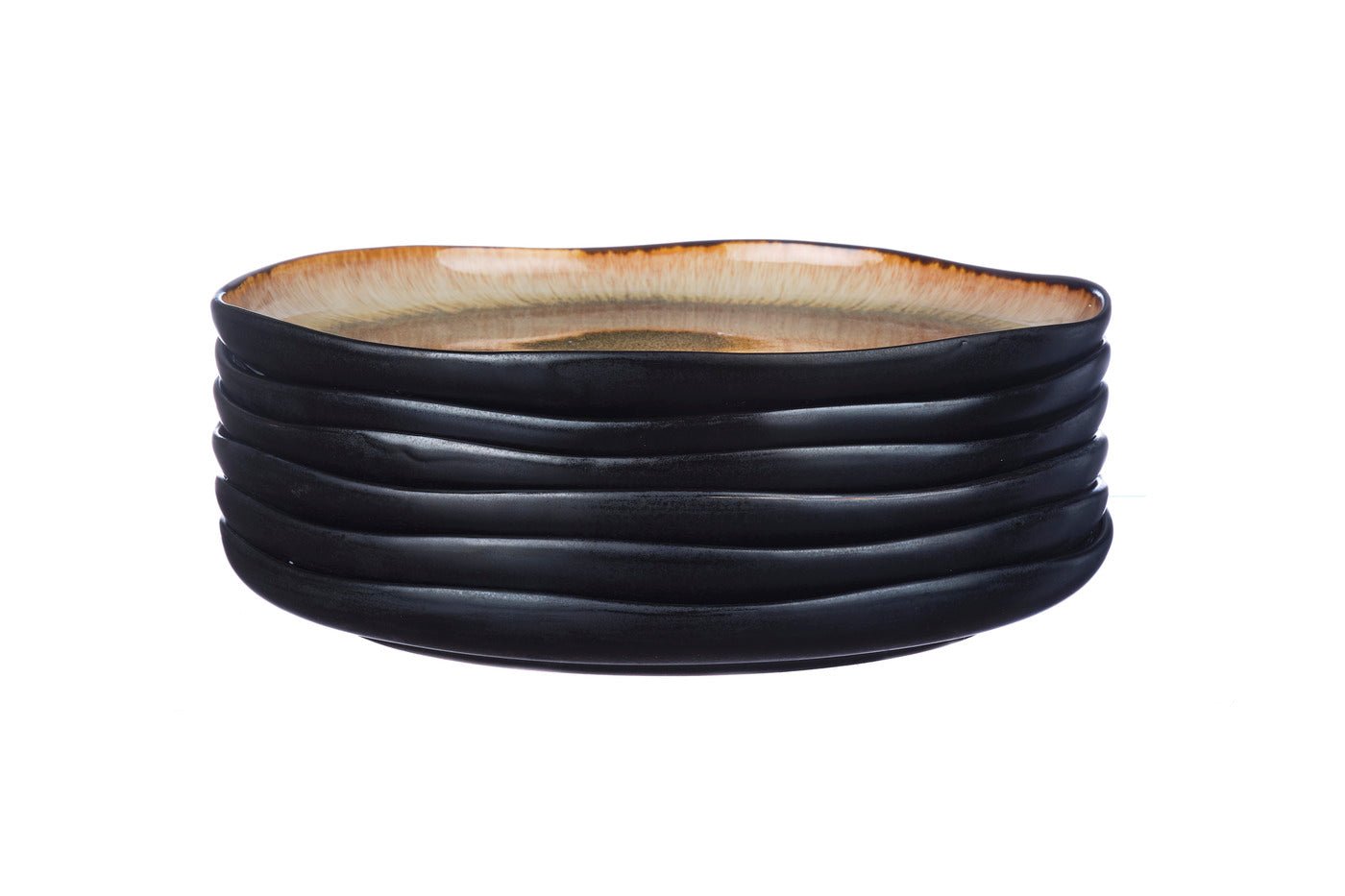 Iris Plate ø26cm - 6 pieces - Wild Brown BJORN Brown