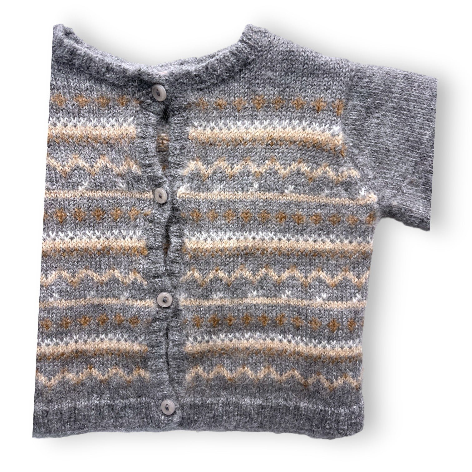 Grey baby cardigan - 18 months BONPOINT - Seconde Main Grey