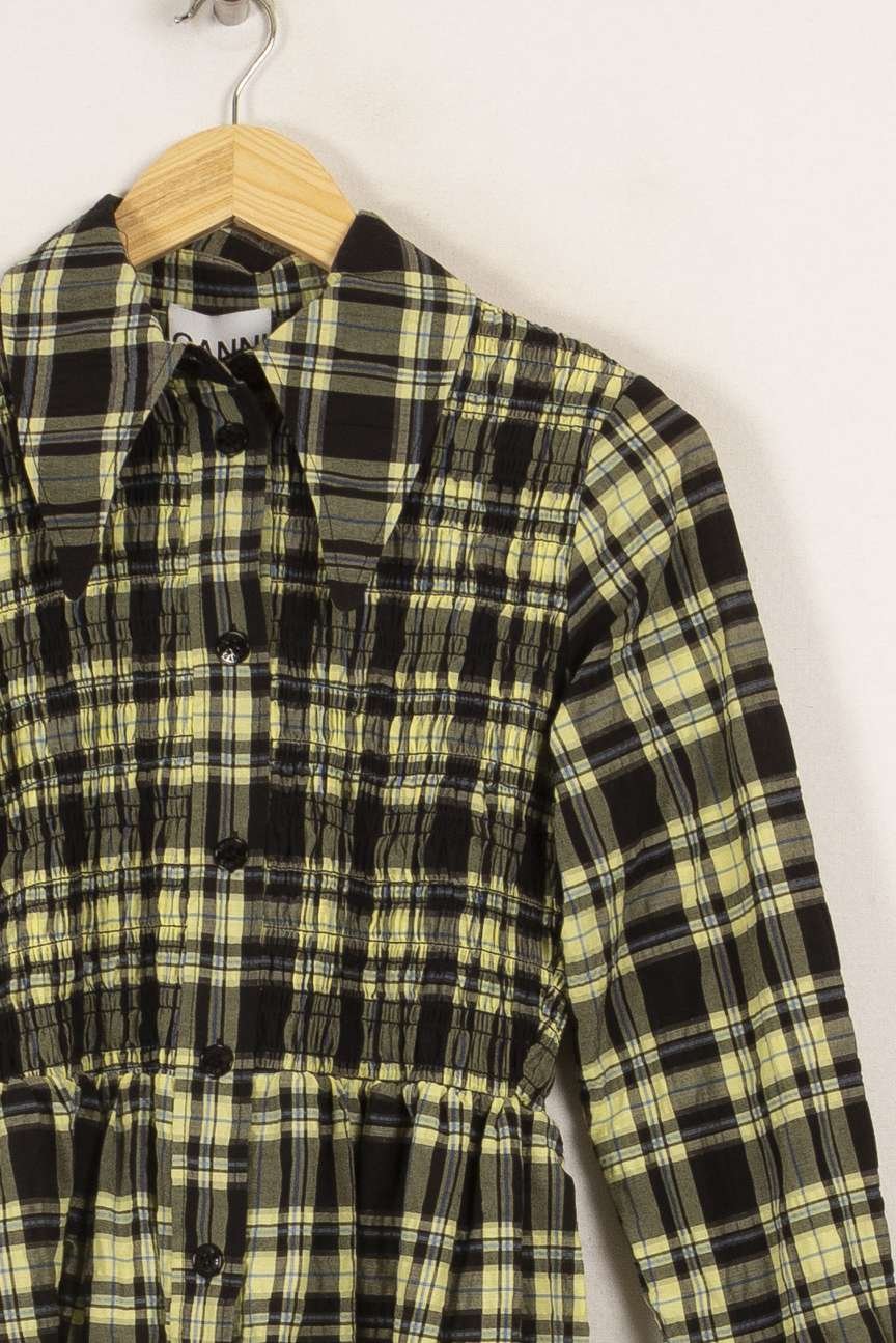 Short dress - ganni GANNI - Seconde Main Yellow