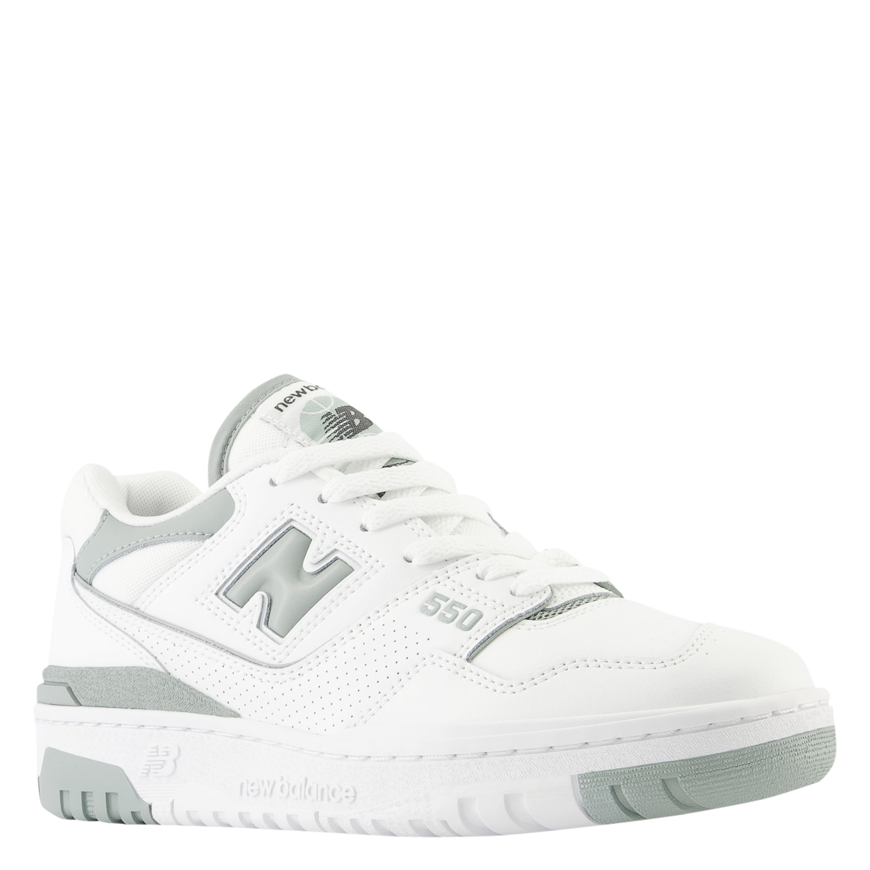 Low-top leather mix sneakers NEW BALANCE White