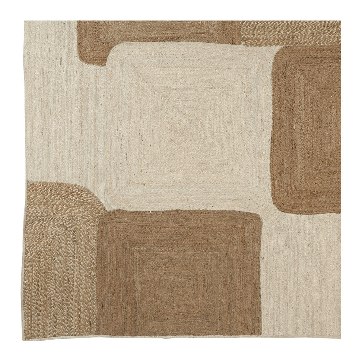 Jute rug BLANC D'IVOIRE White