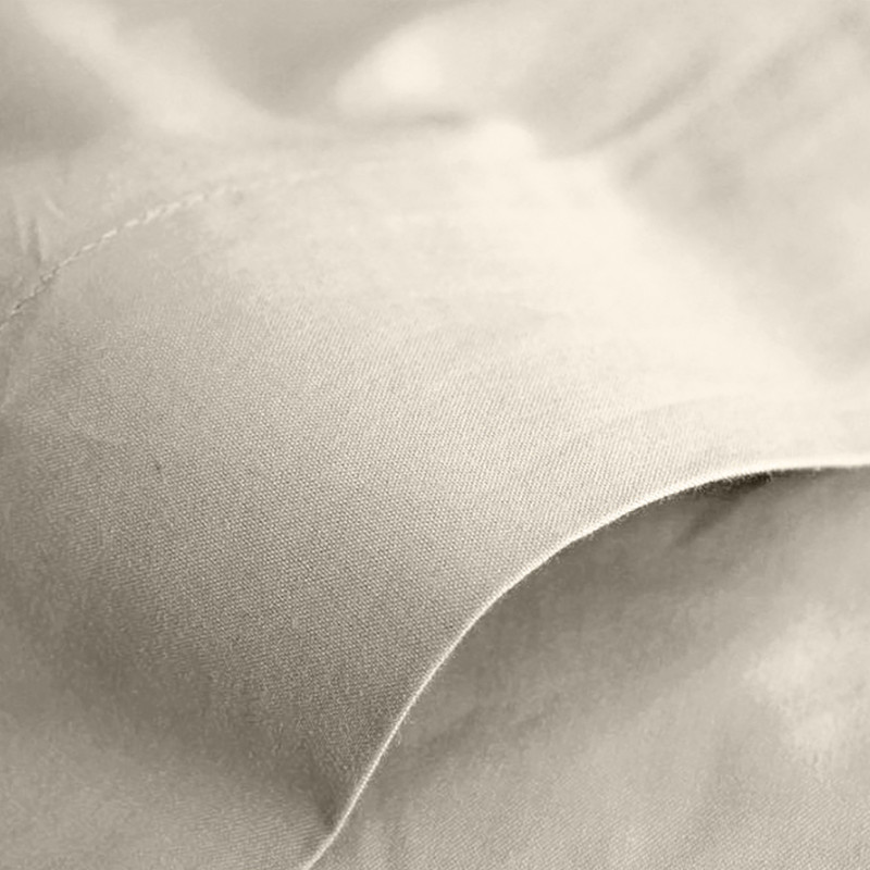 Flat sheet "premium" for single & double beds COTON PUR Beige