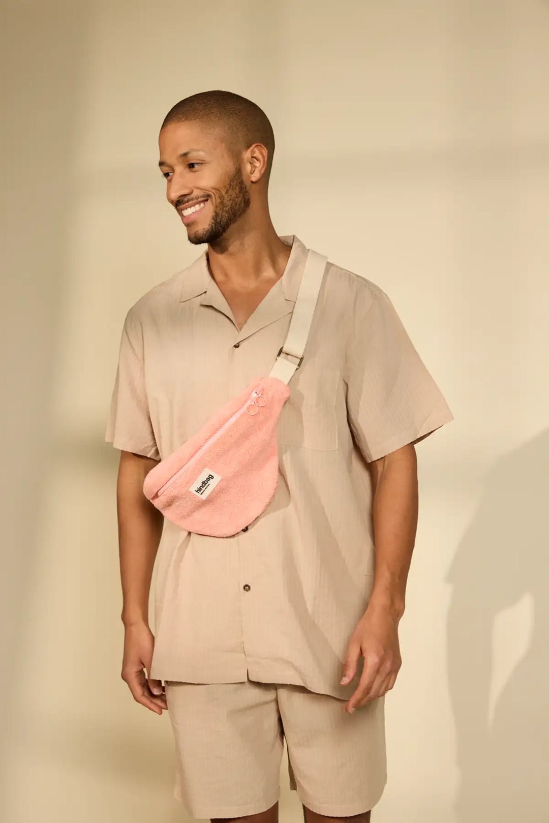 Cotton waist bag HINDBAG Pink