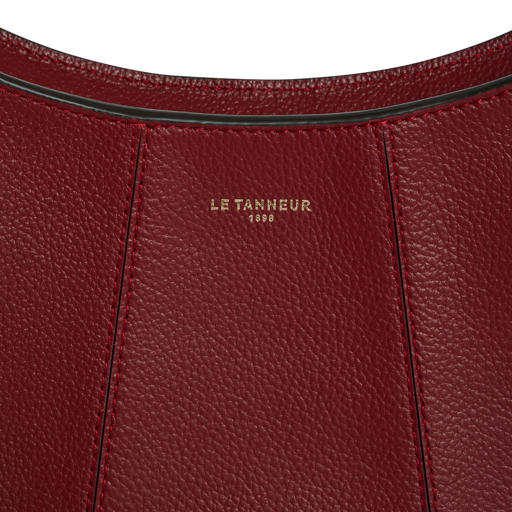 Sac porté épaule en cuir LE TANNEUR Rouge