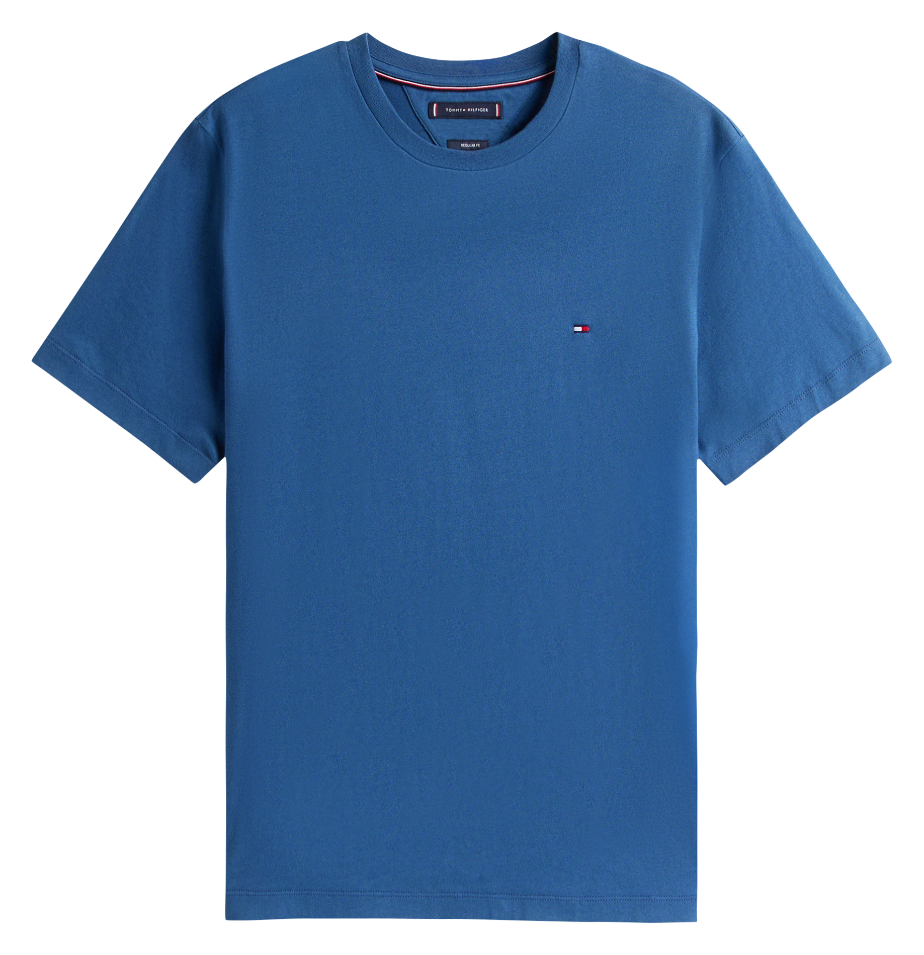 Round-neck cotton T-shirt  Aegean sea
