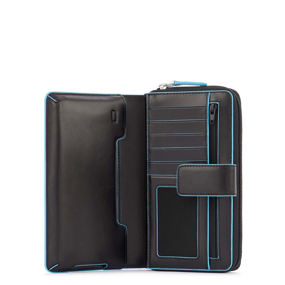 Babylon leather wallet PIQUADRO Black