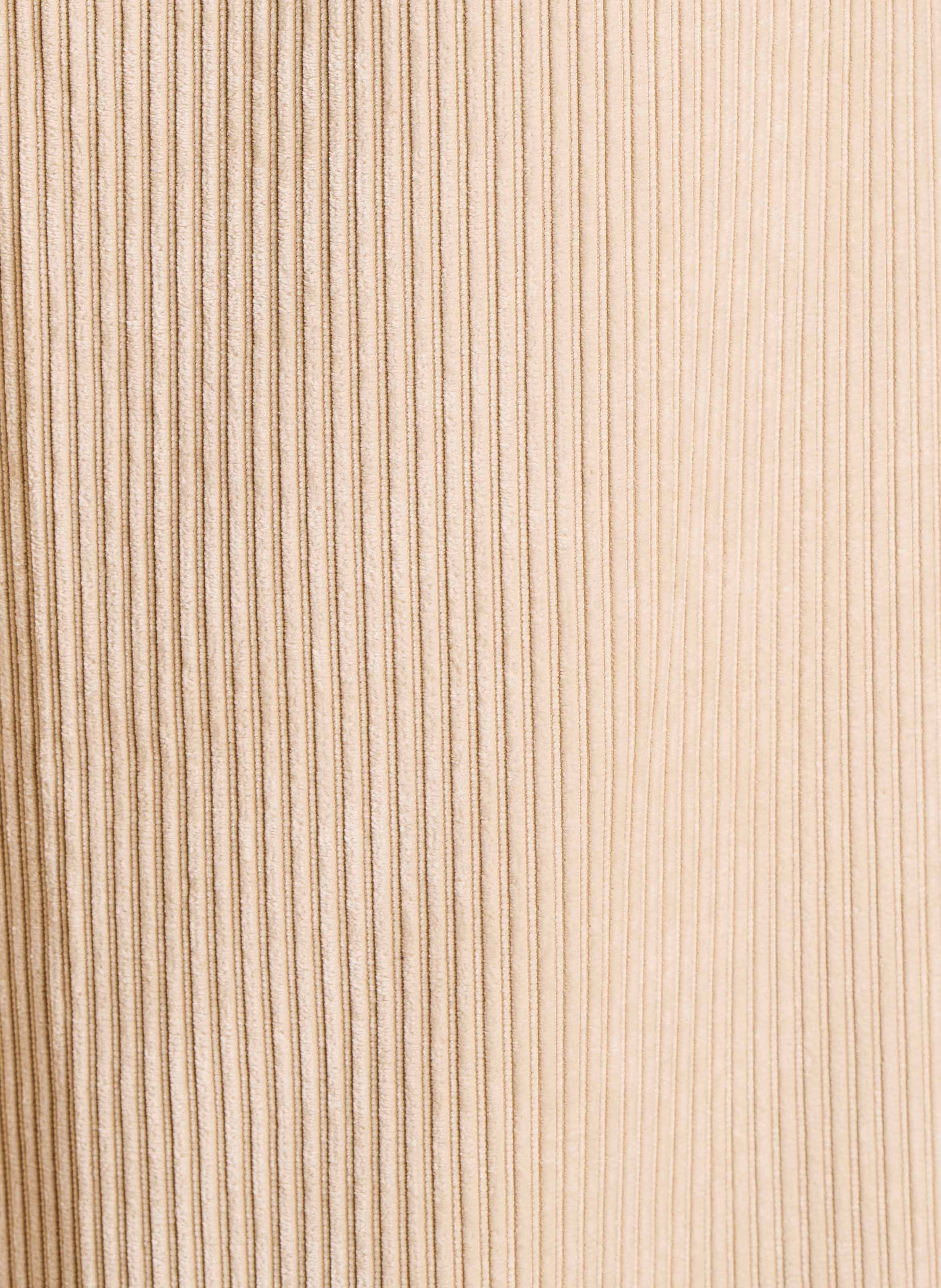 Pantalon cropped en velours côtelé  LA FEE MARABOUTEE Gris