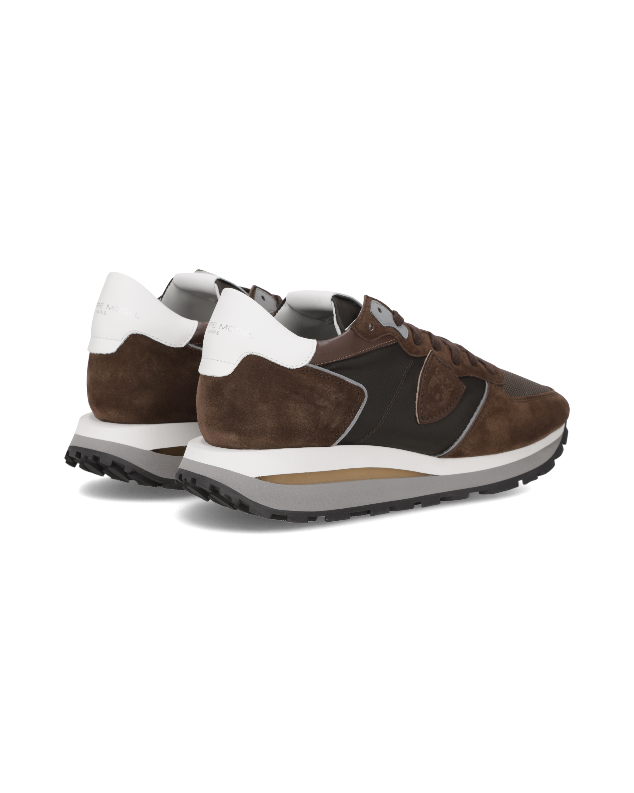 High-top running sneakers PHILIPPE MODEL Brown