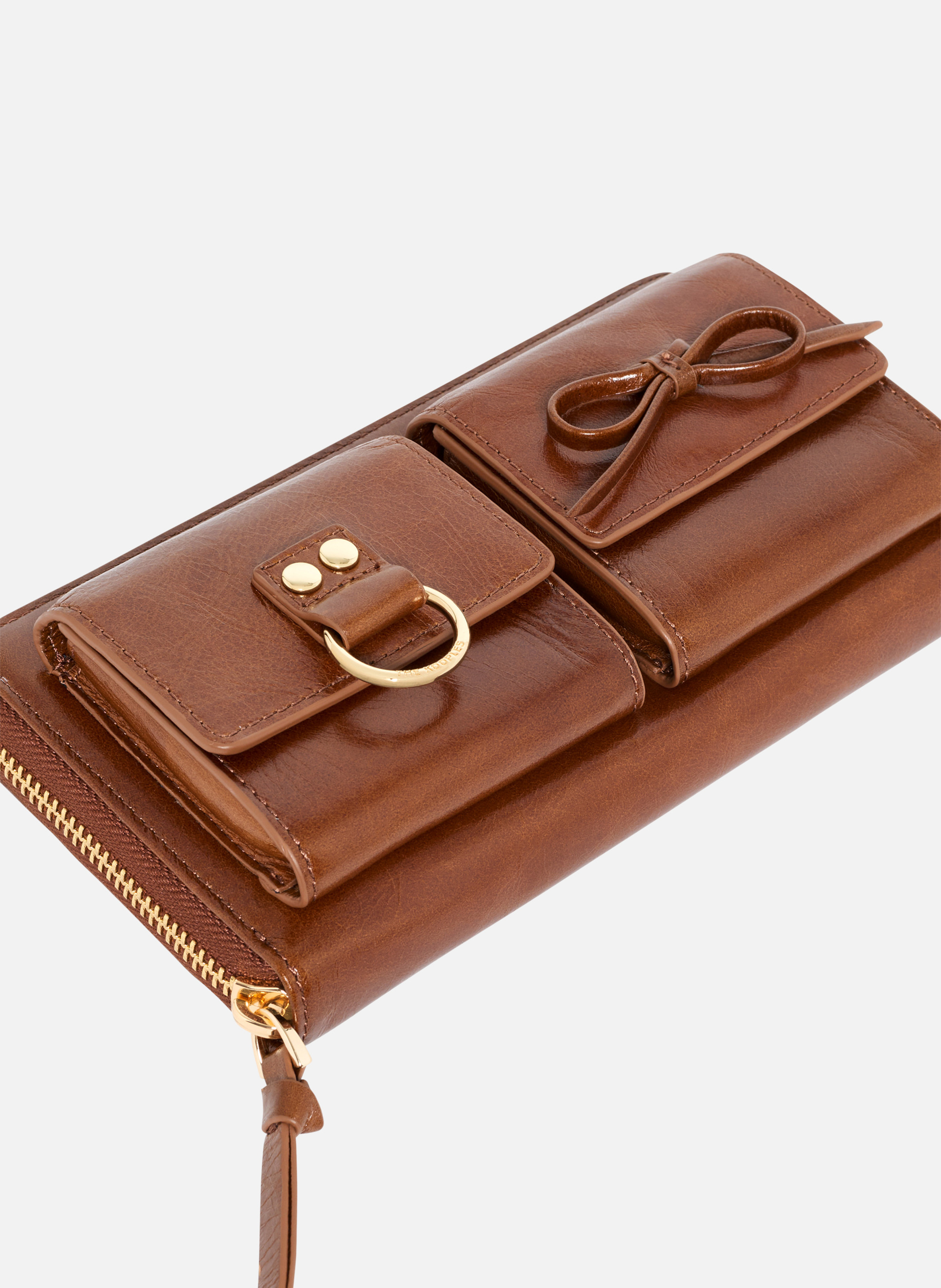 Amelia leather wallet THE KOOPLES Brown