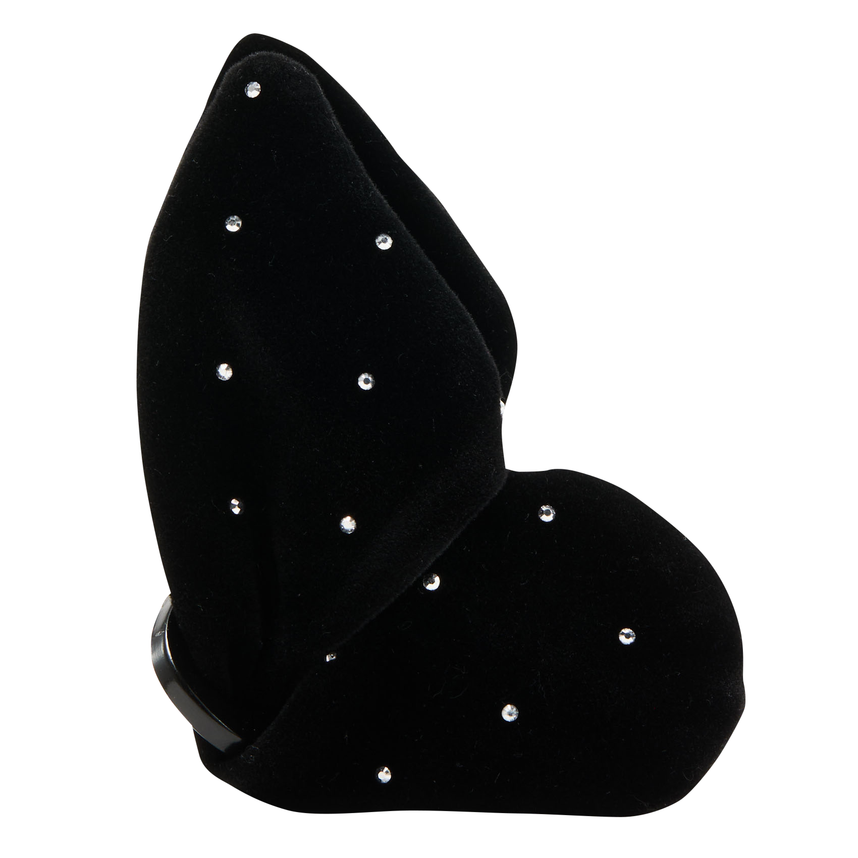 Haarclips met fluwelen uitstraling AU PRINTEMPS PARIS Zwart