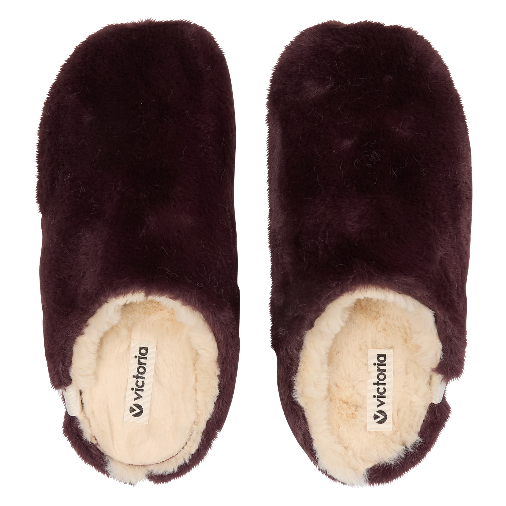 Faux fur slippers VICTORIA Purple
