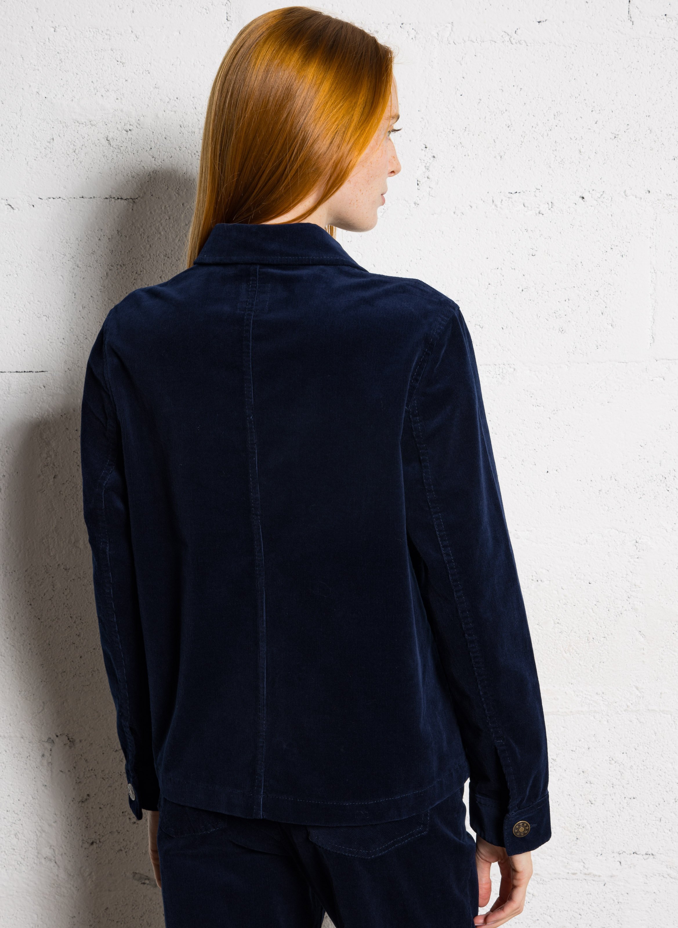 Corduroy shirt jacket BENSIMON Blue