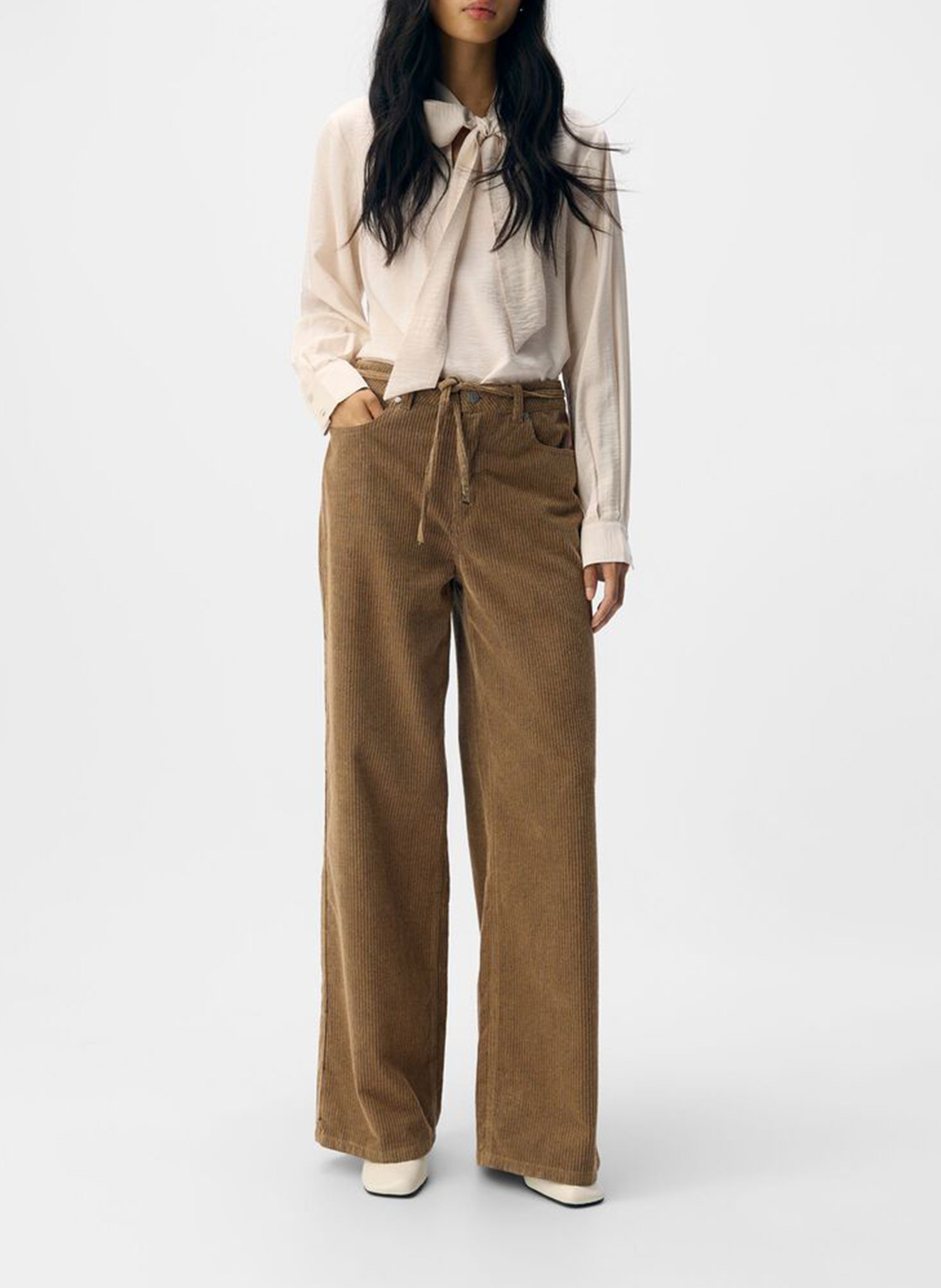 Chino van katoenmix OBJECT Bruin