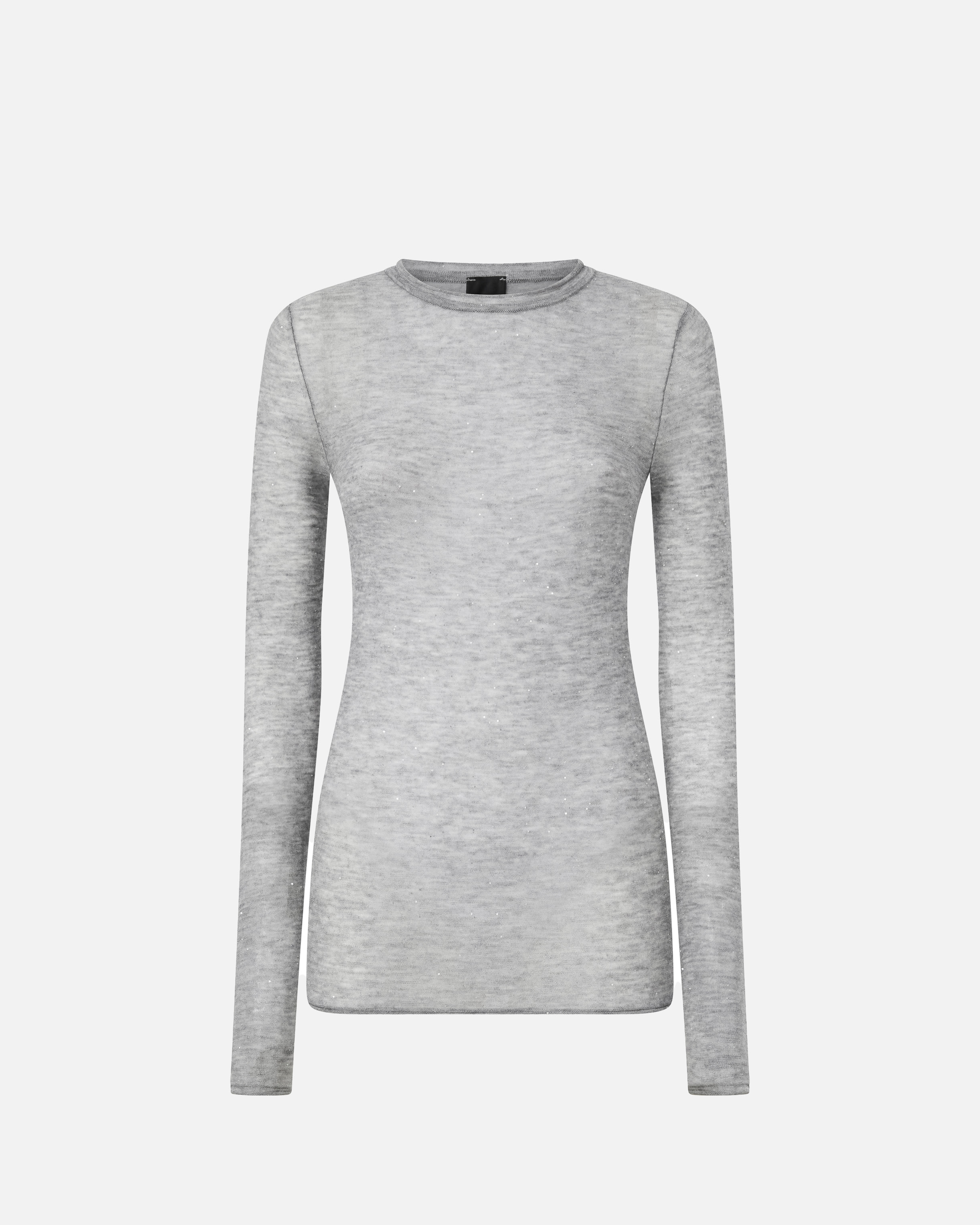 Round neck sweater with sequins PINKO Grey