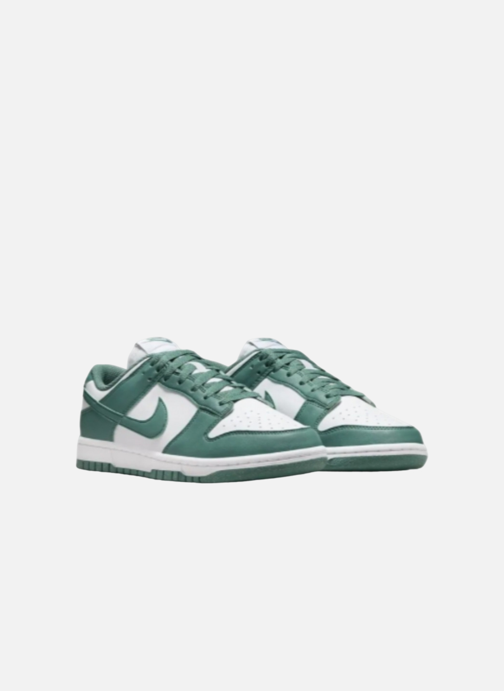 Leather low-top sneakers NIKE Green