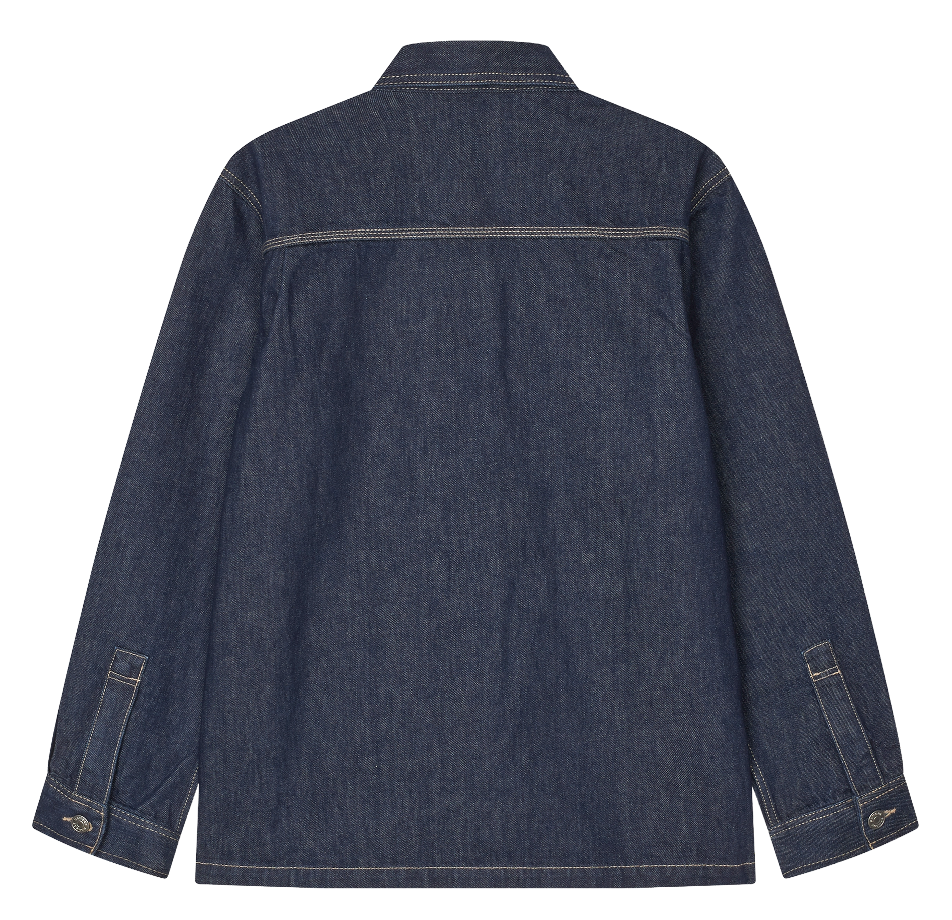 Straight organic cotton denim jacket SAMSOE SAMSOE Blue