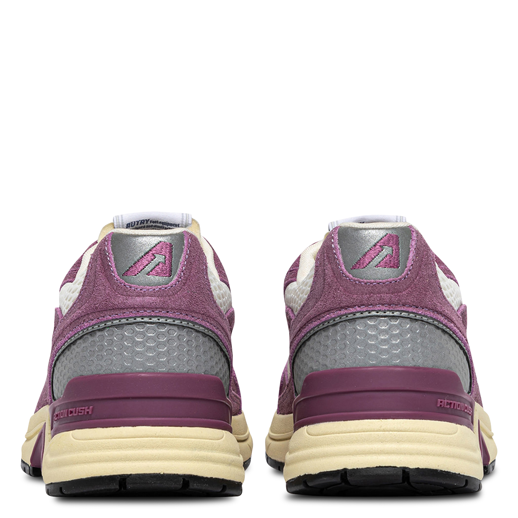 Baskets basses en cuir mélangé AUTRY Prune