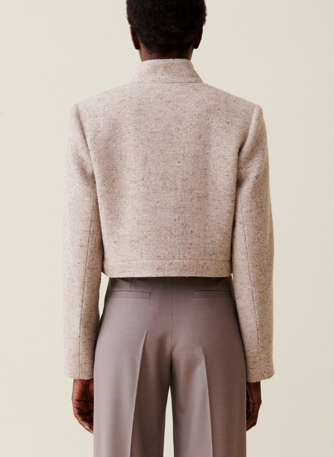 Veste droite col montant  CLAUDIE PIERLOT Beige