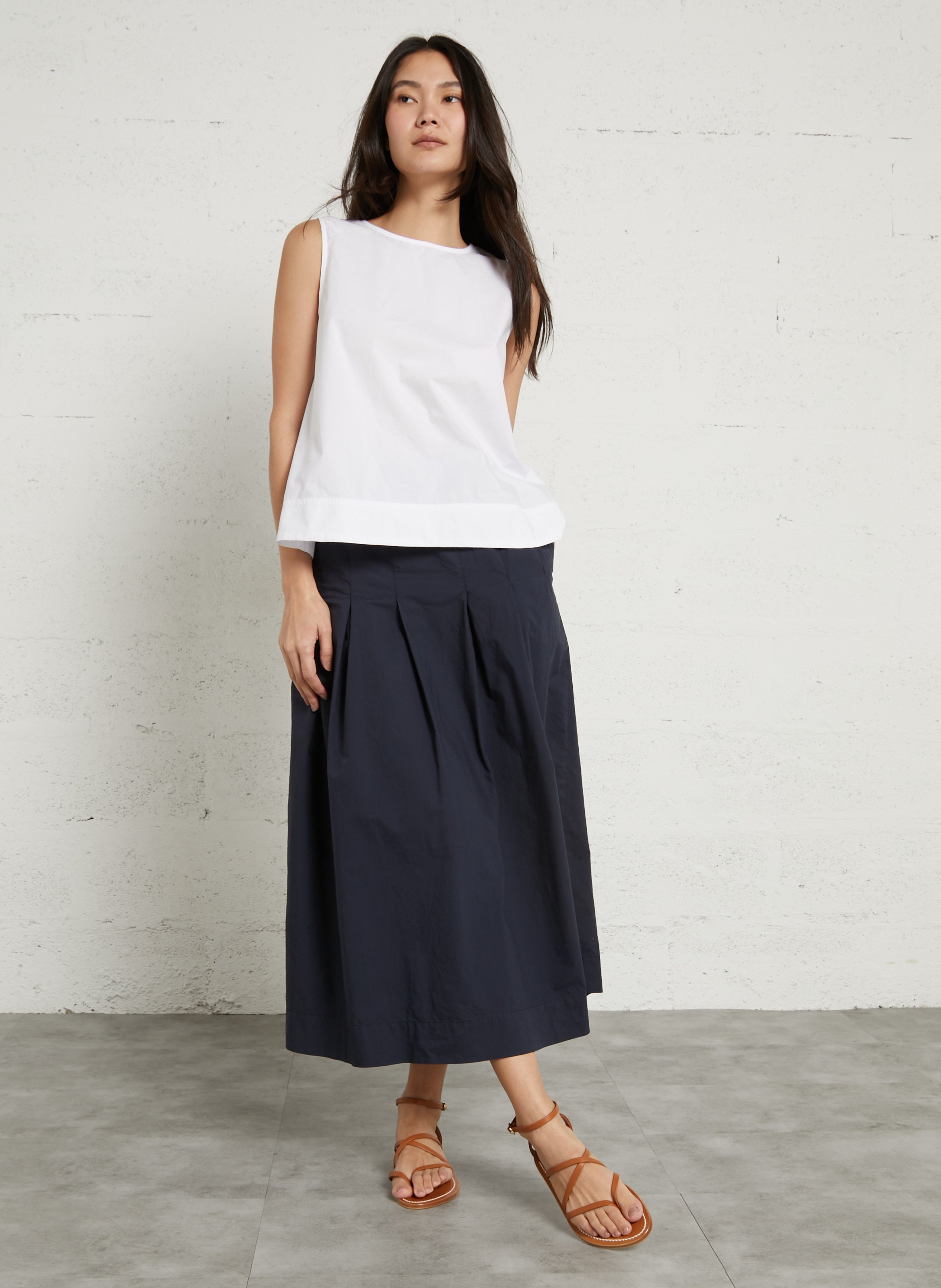 Sandales plates en cuir K JACQUES Marron