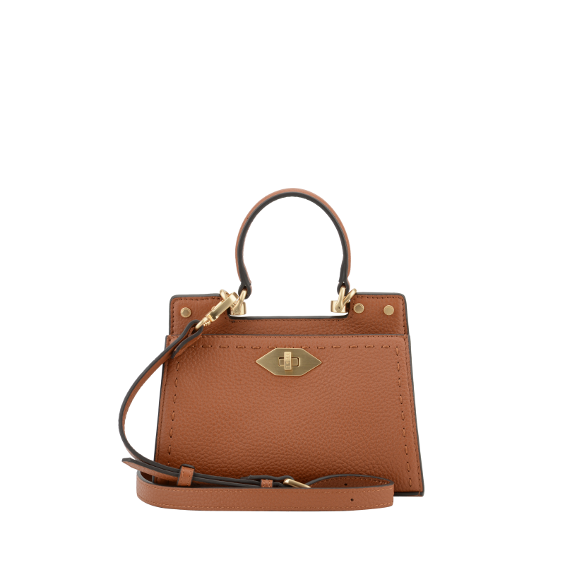 Handbag in calfskin POURCHET