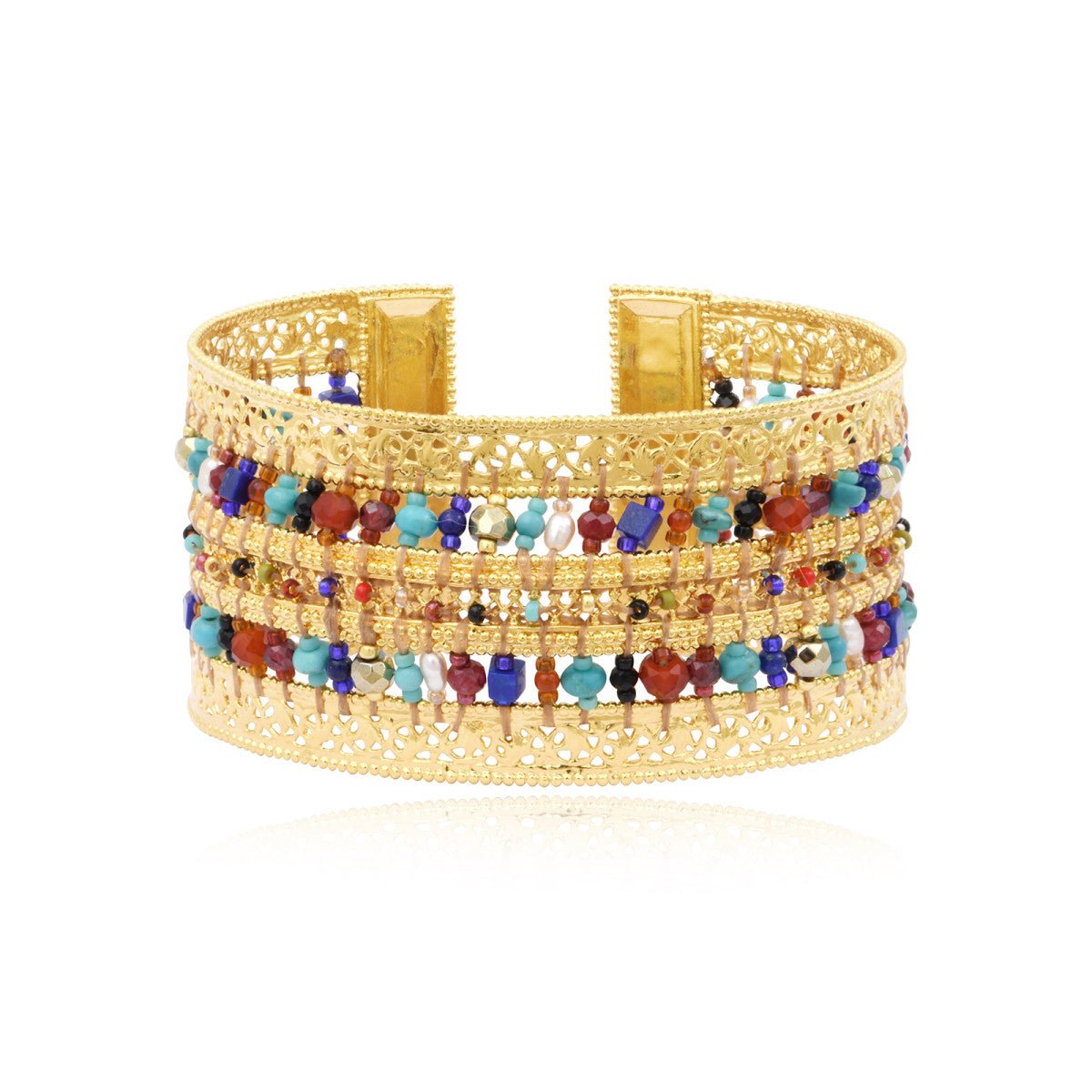 Gold-plated bracelet SATELLITE PARIS Multicolored