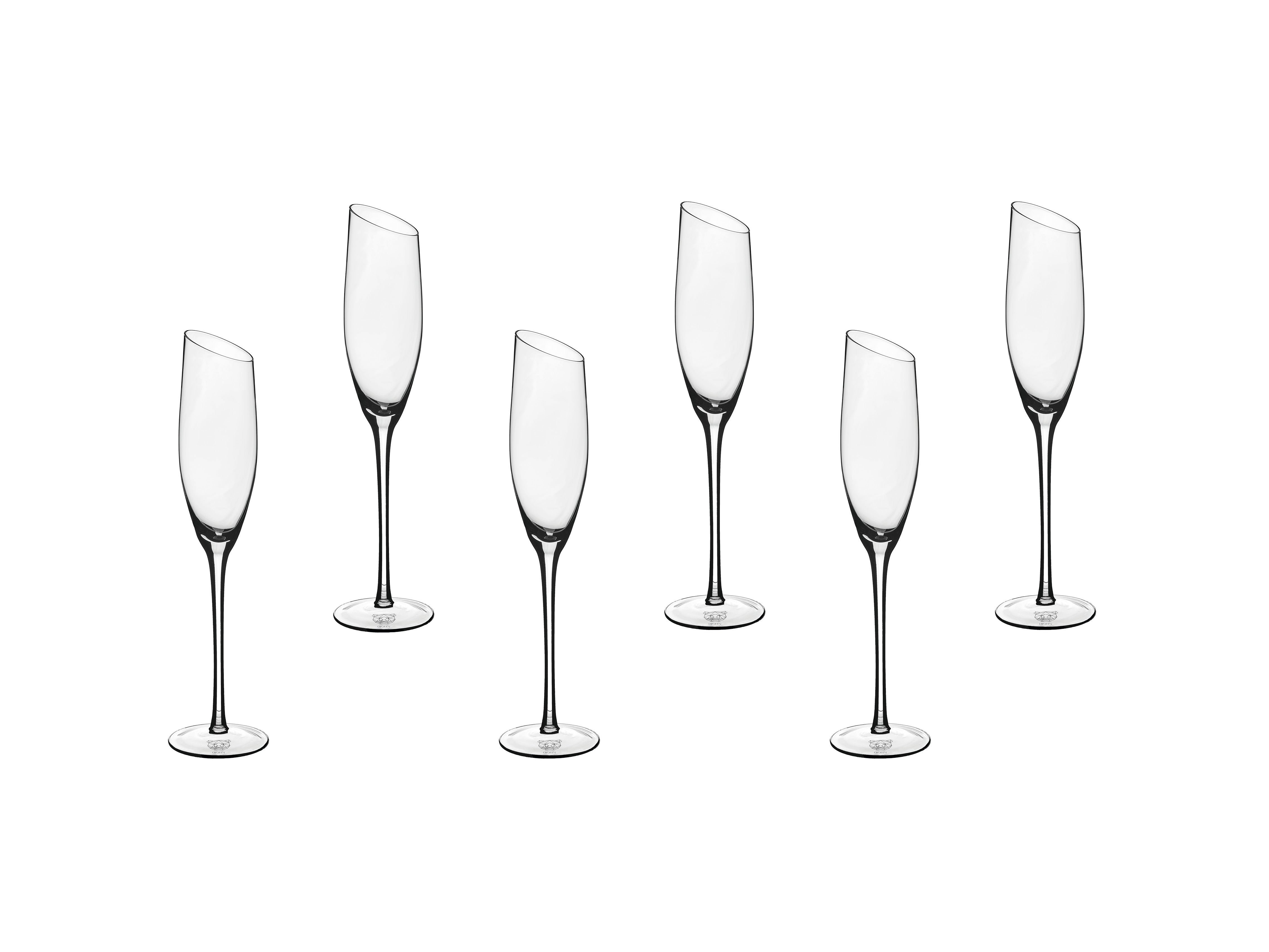 Flûte 19cl sväva - 6 pièces BJORN Transparent