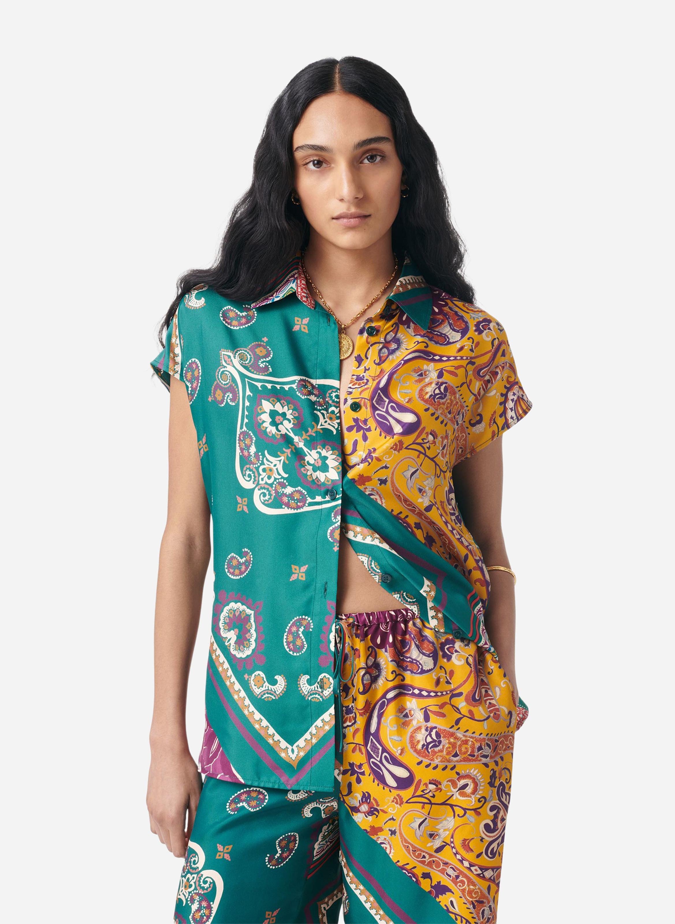 Blouse met klassieke kraag VANESSA BRUNO Veelkleurig