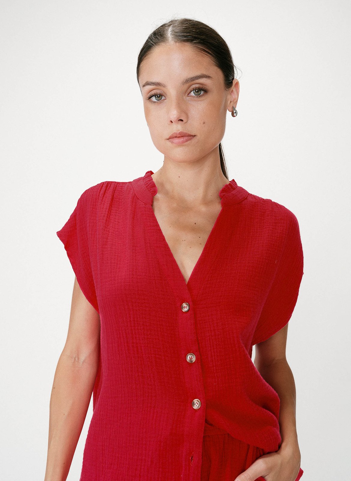 Cotton tunic top GRACE ET MILA Pink