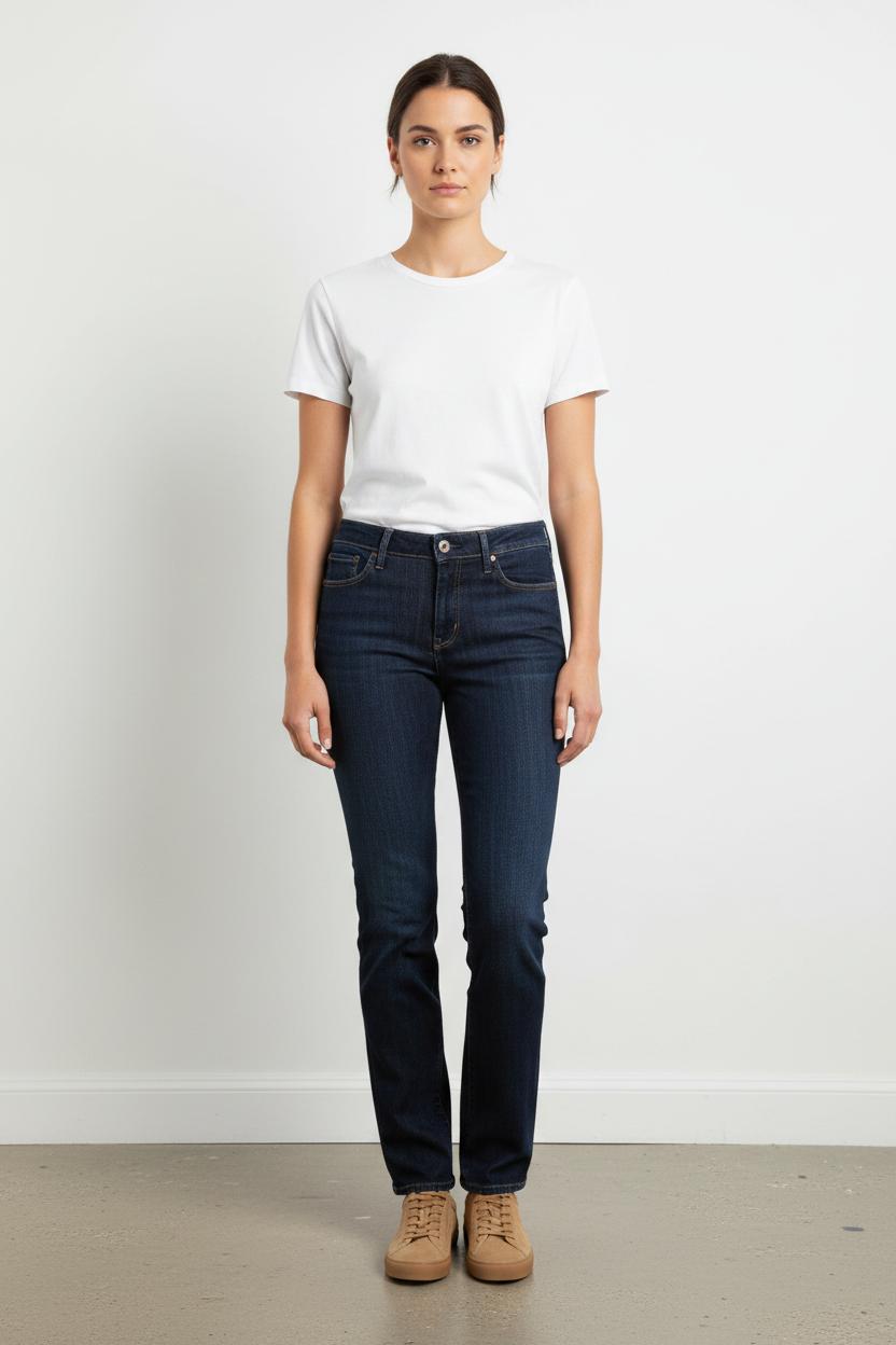 Cropped slim jeans with studs LEVI'S - Seconde main Blue