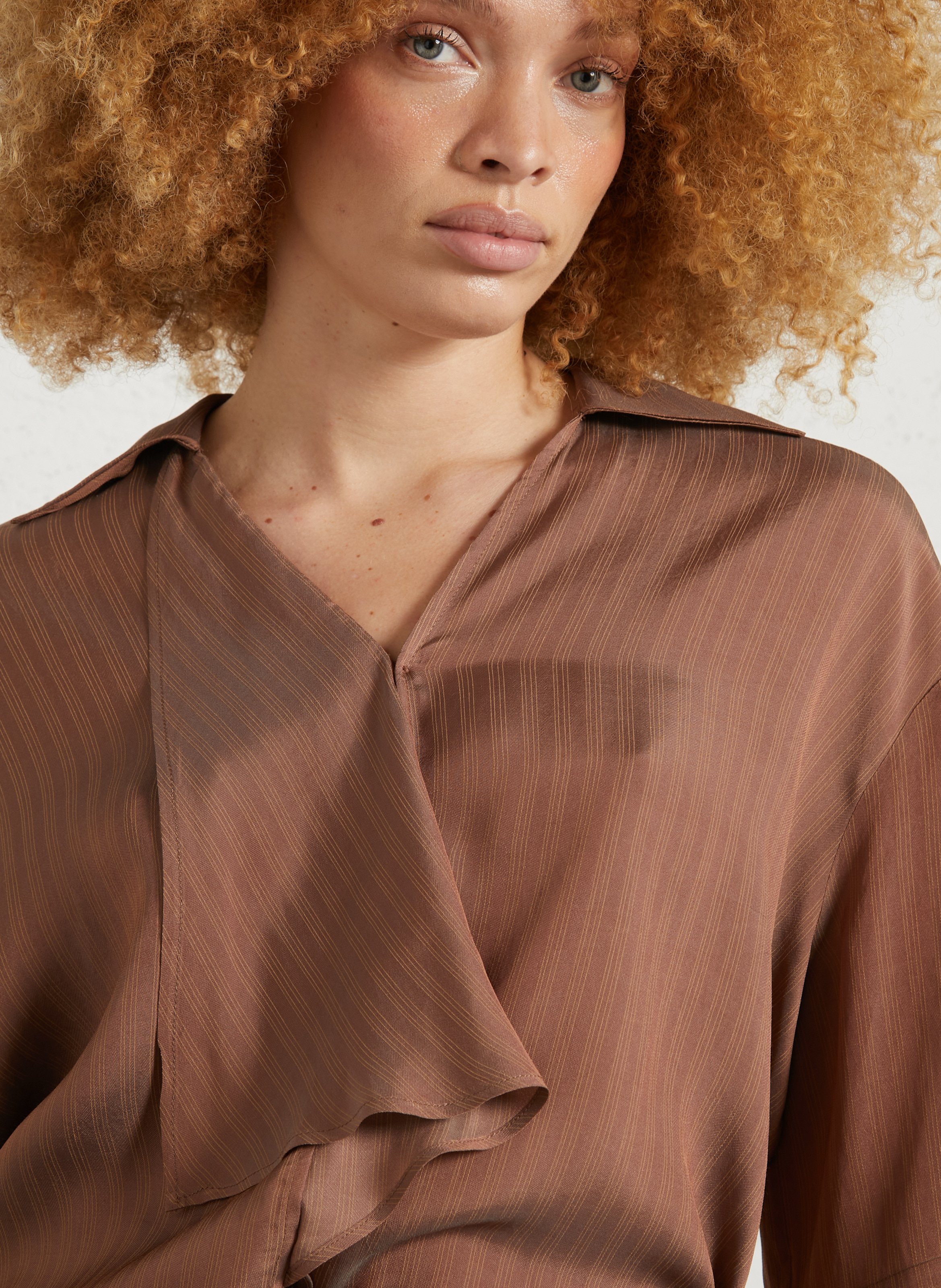 Gestreiftes Hemd MARGAUX LONNBERG Orange