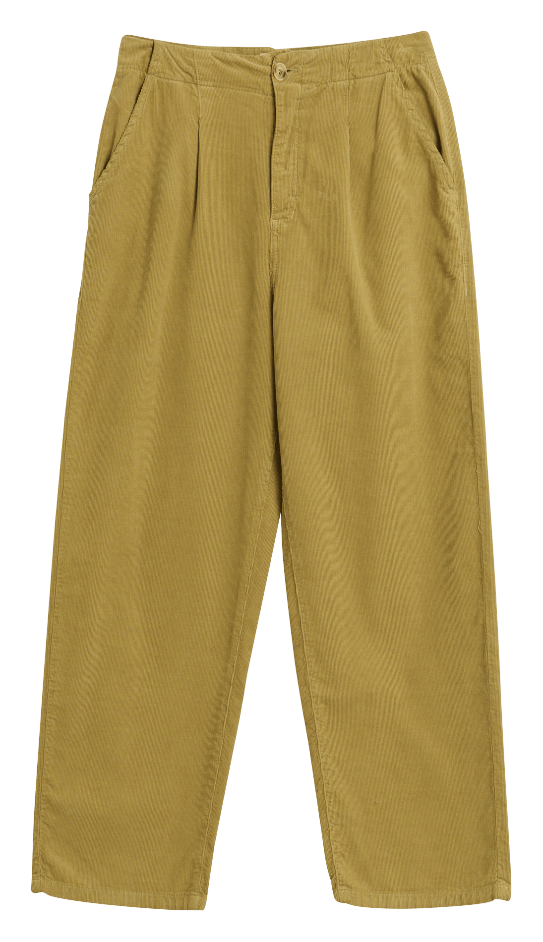Wide-leg organic cotton pants INDI & COLD Green