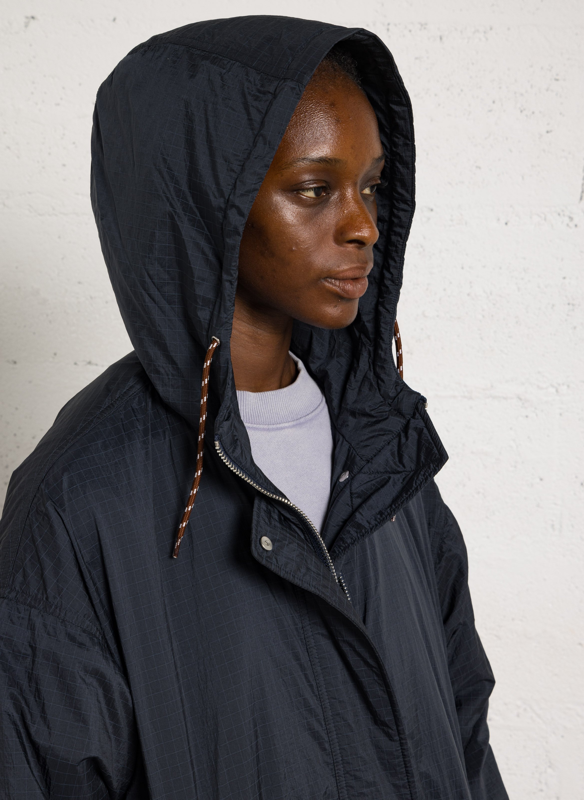 Parka à carreaux BELLEROSE Bleu