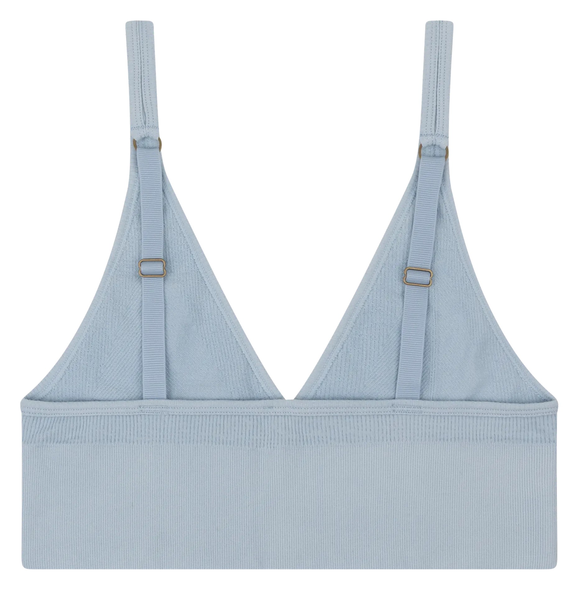 Bralette triangle en maille unie LOVE STORIES Bleu