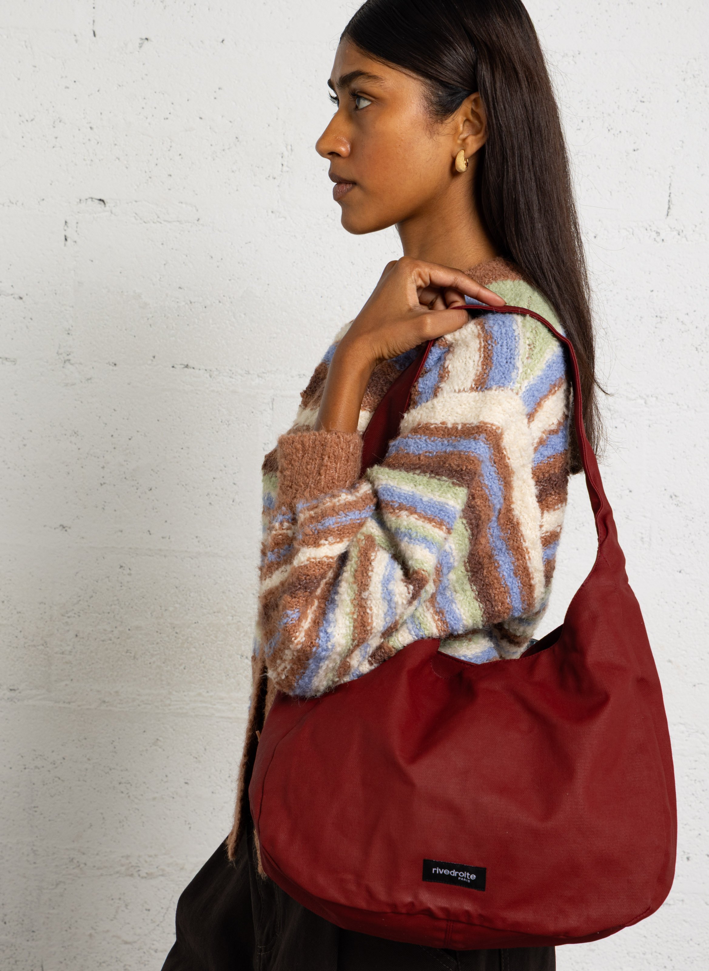 Shopper aus Bio-Baumwolle RIVEDROITE PARIS Rot