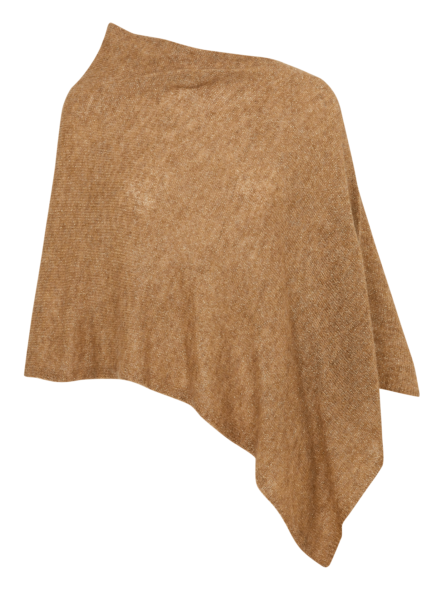 Poncho en laine mélangée LA FEE MARABOUTEE Beige