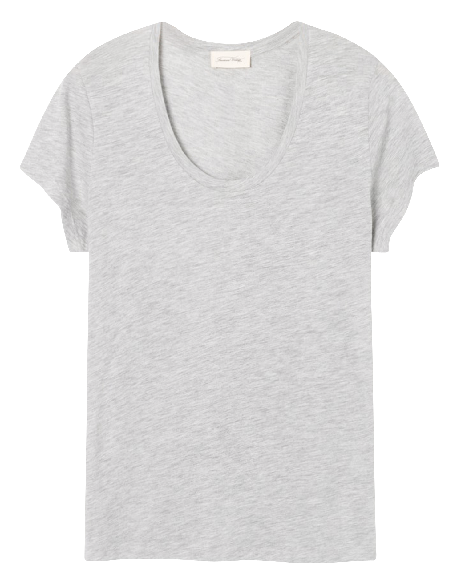 Tee-shirt col rond en coton mélangé AMERICAN VINTAGE Gris