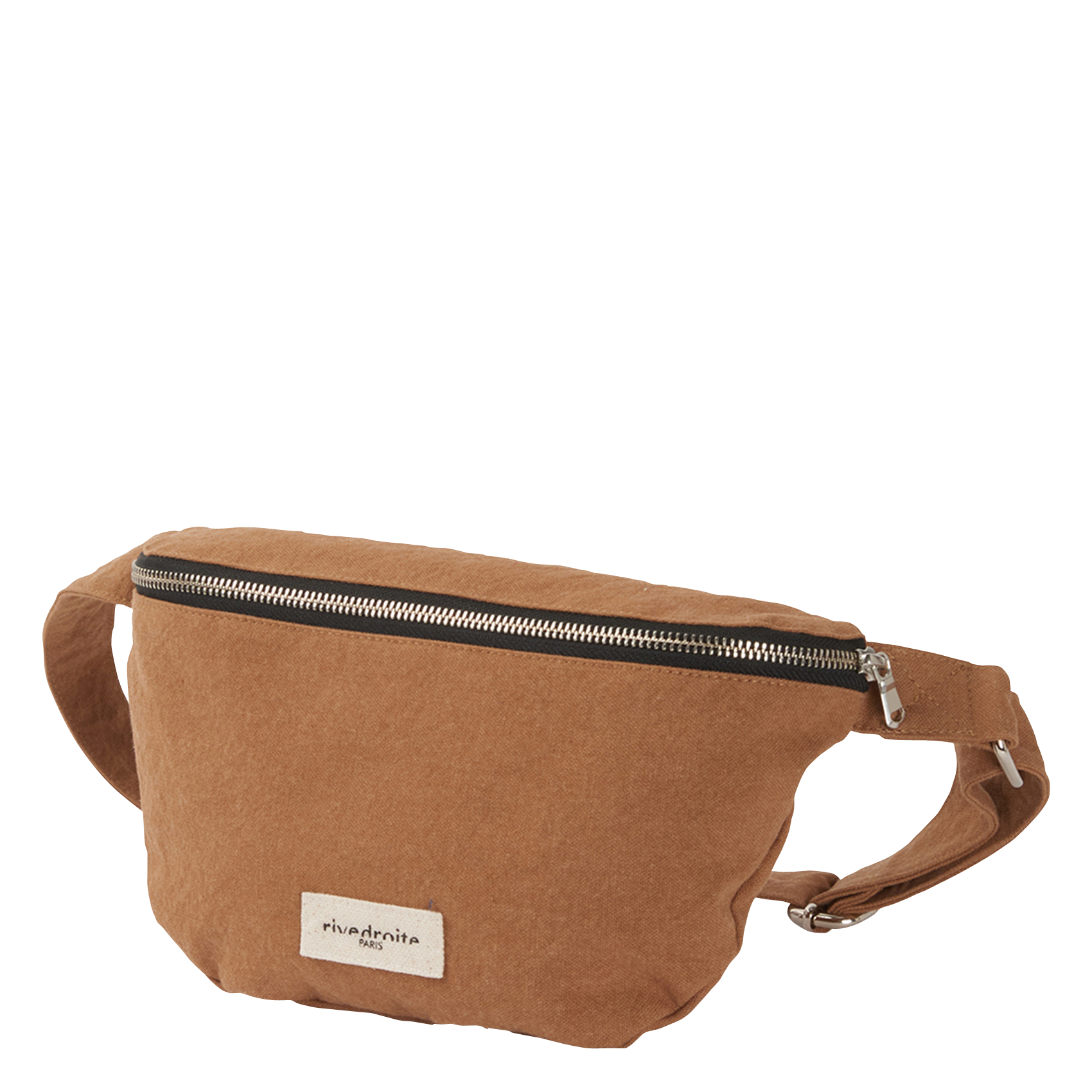Zipped recycled cotton waist bag RIVEDROITE PARIS
