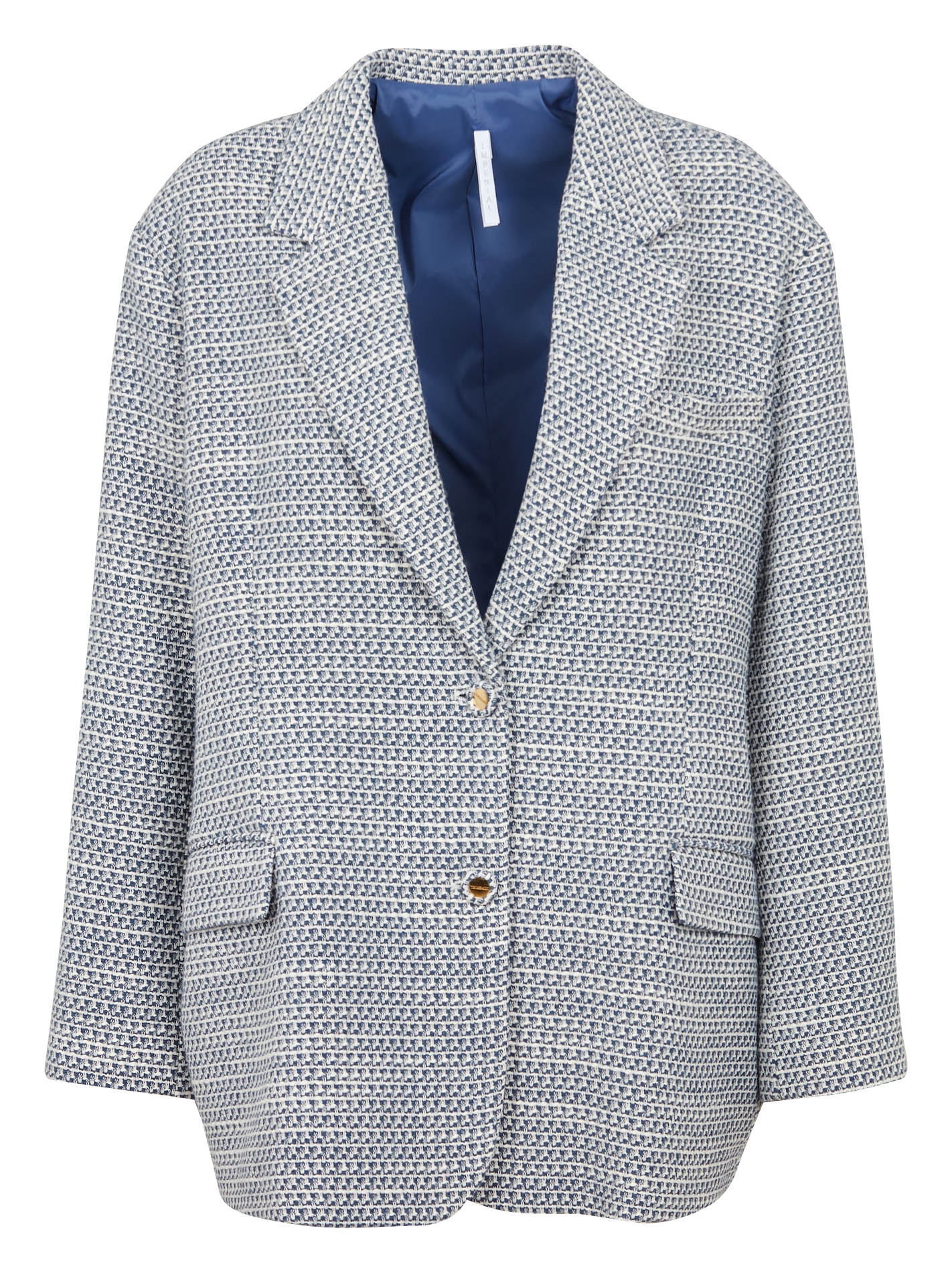 Veste col tailleur jacquard en coton mélangé IMPERIAL Multicolore