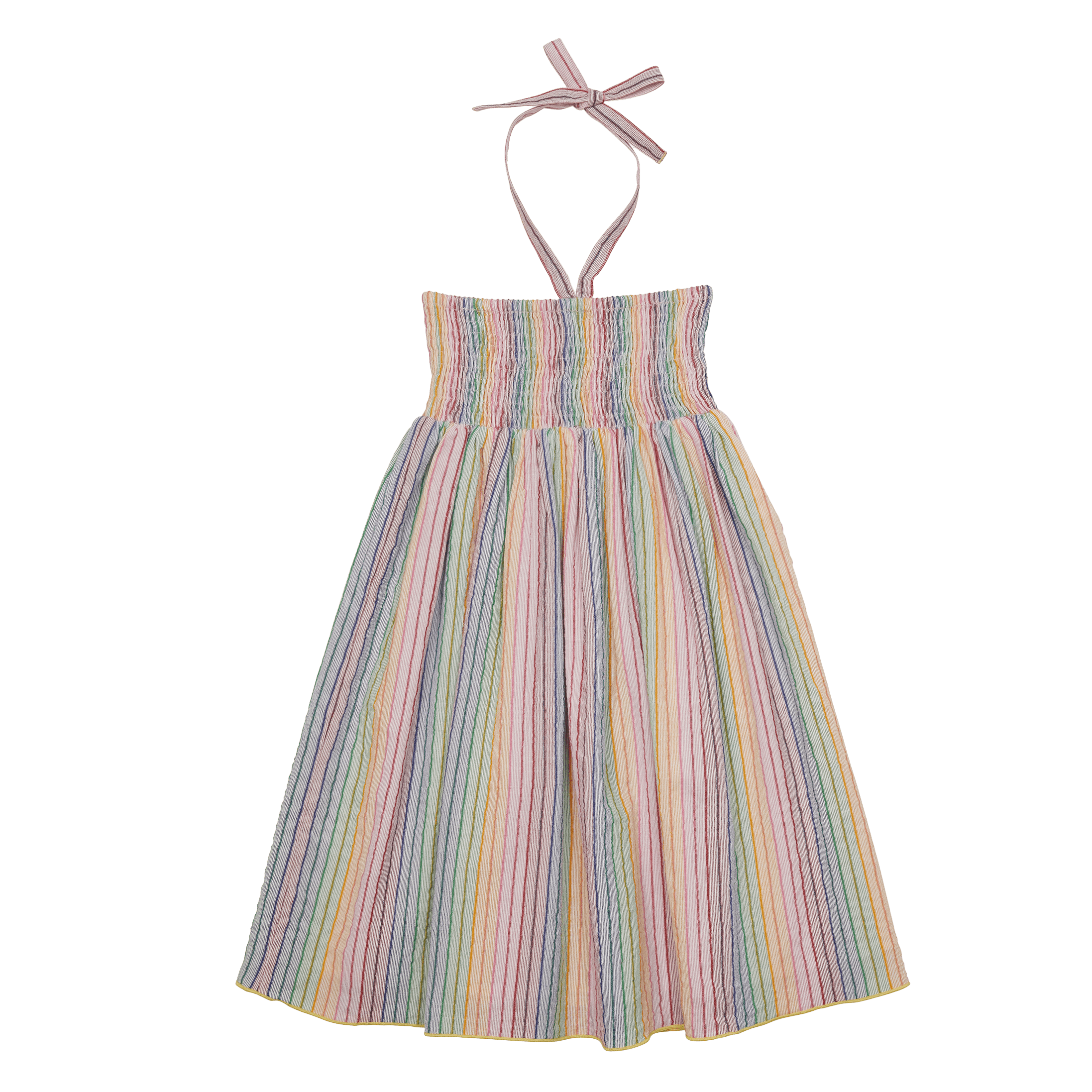 Mid-length striped cotton dress SUNCHILD Multicolored