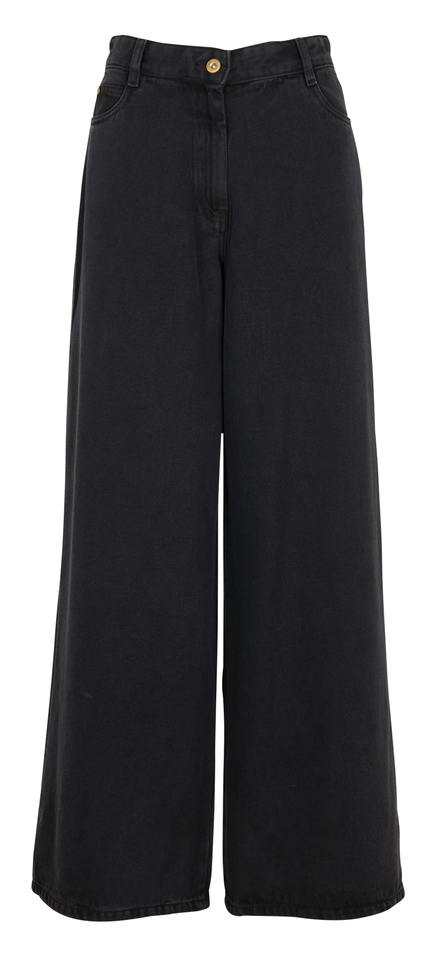 Wide-leg denim jeans SESSUN Black