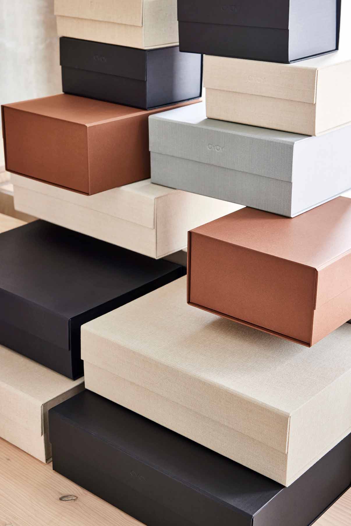 Cardboard storage box OYOY LIVING DESIGN Red