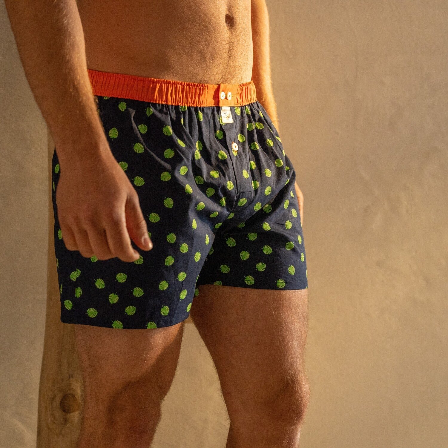 Organic cotton boxer shorts BILLYBELT Blue