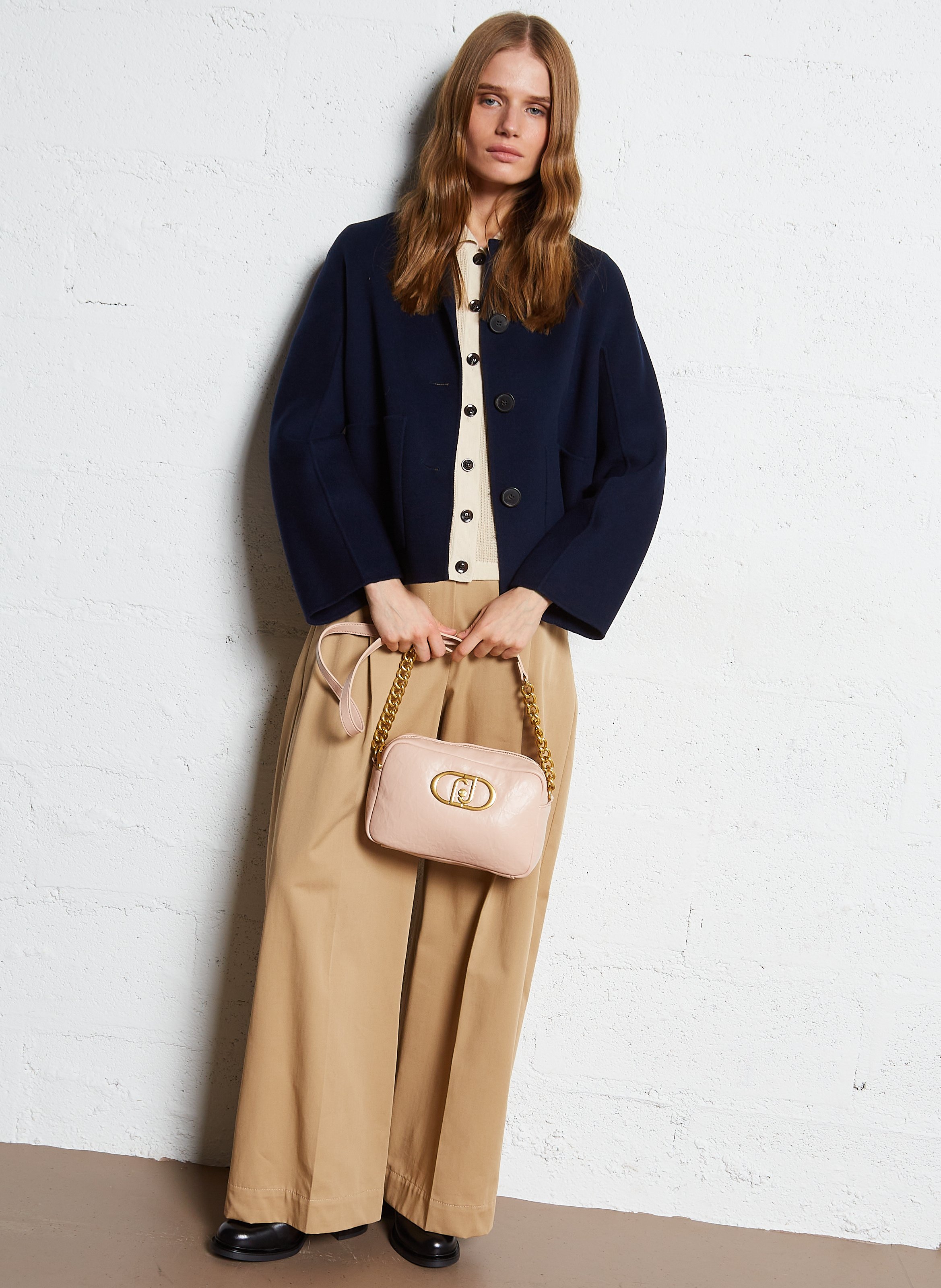 Sac bandoulière effet cuir LIU JO Rose